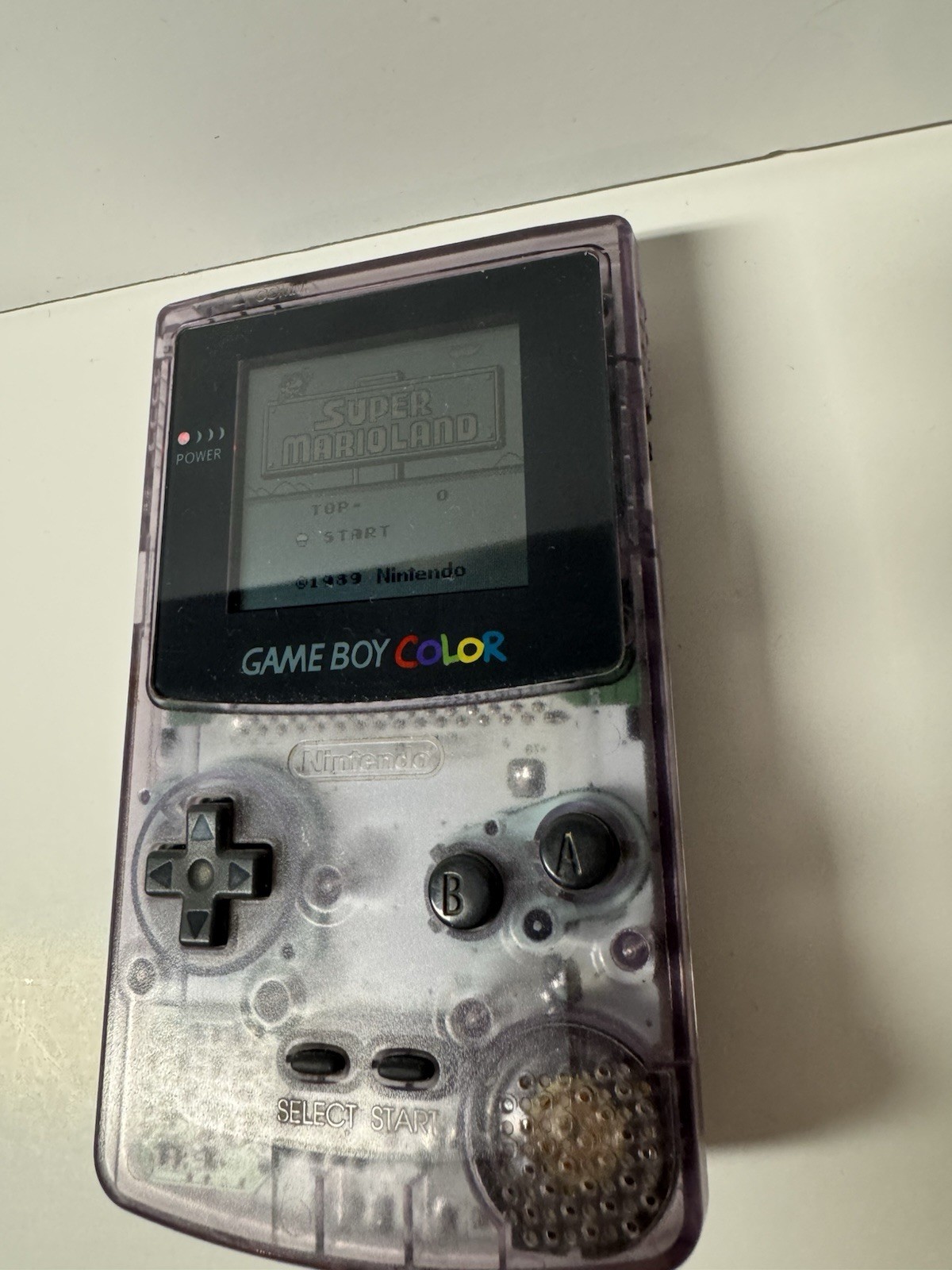 Nintendo Game Boy Color Handheld System – Atomic Purple (Tested and Working)