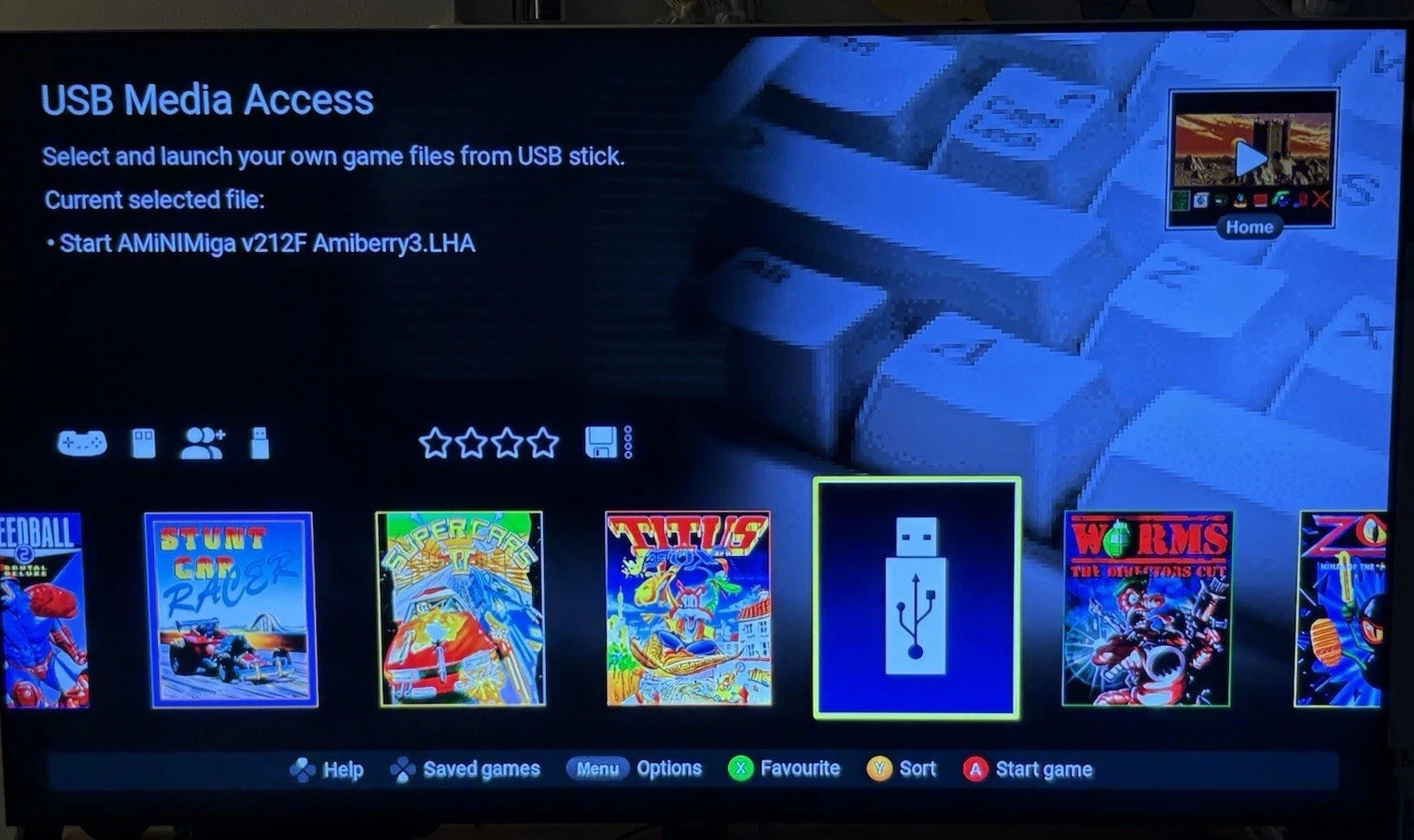 Amiga 500 The A500 Mini 25 Retro Games HDMI Console Edition 2022 Collectible USB