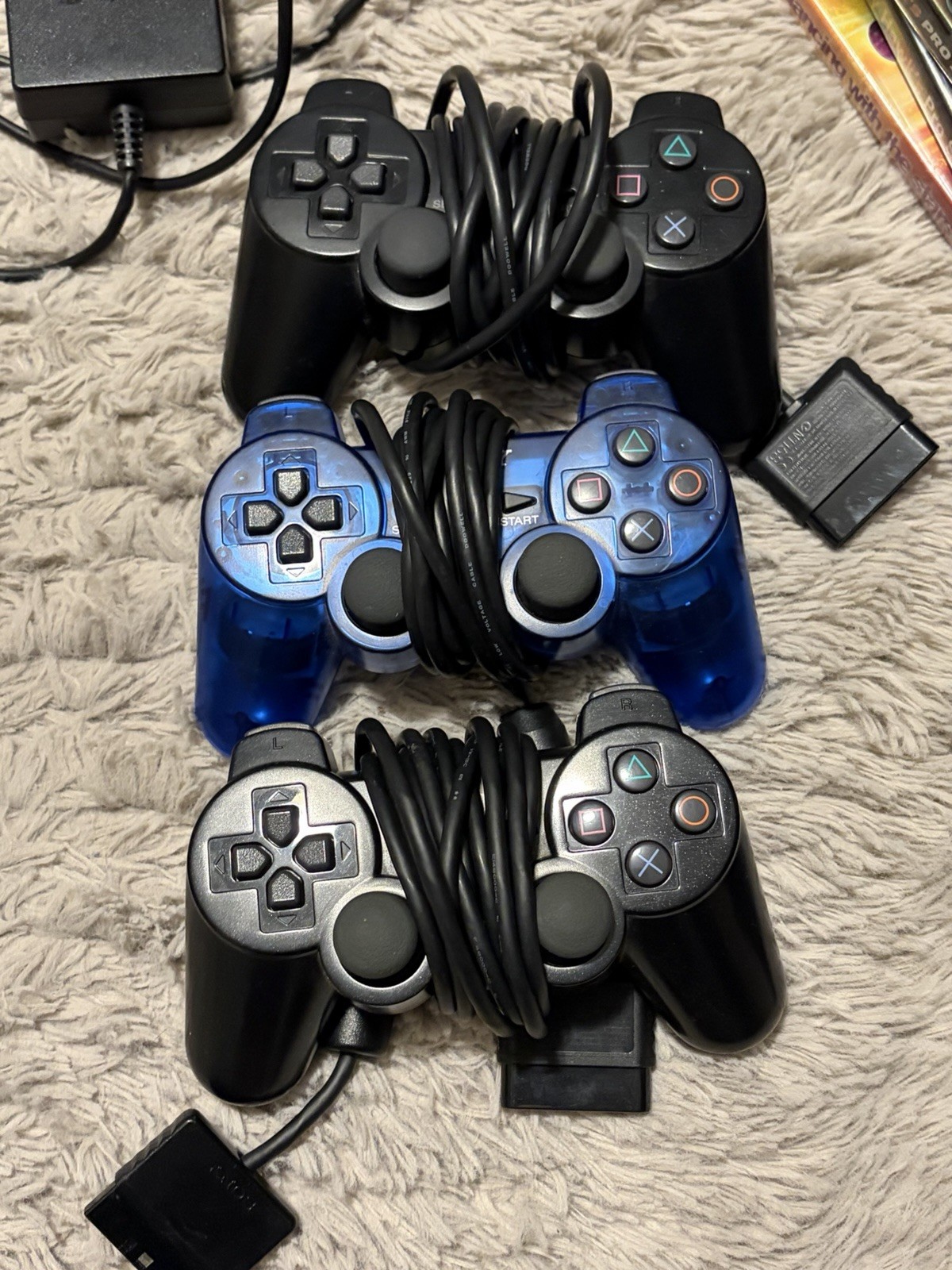 Sony PlayStation 2 Slim Console Black Tested Controllers Games Bundle Lot