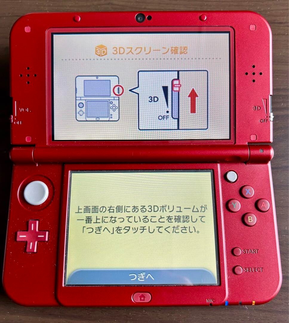 New Nintendo 3DS XL LL Metallic Red Console Stylus Working Tested Japanese ver