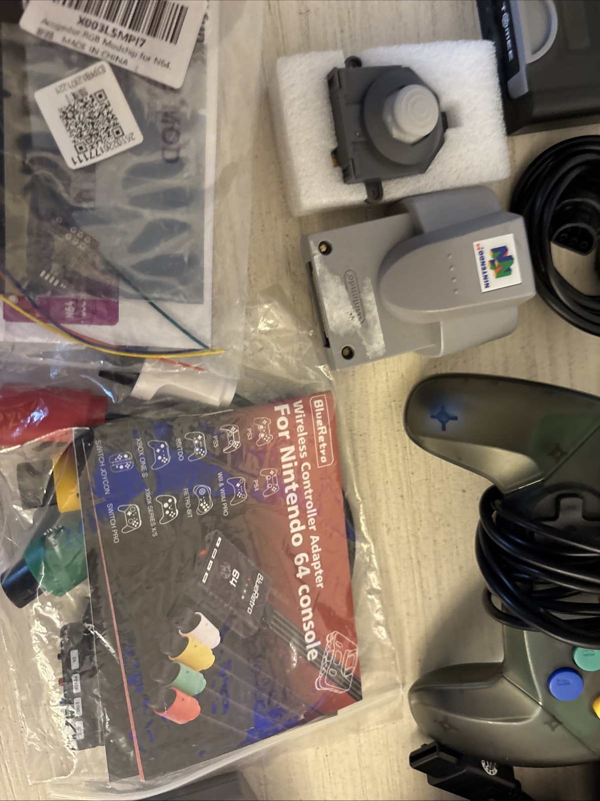 Nintendo 64 Black Console (NTSC-J) Bundle with controllers, games, RGB kit, more