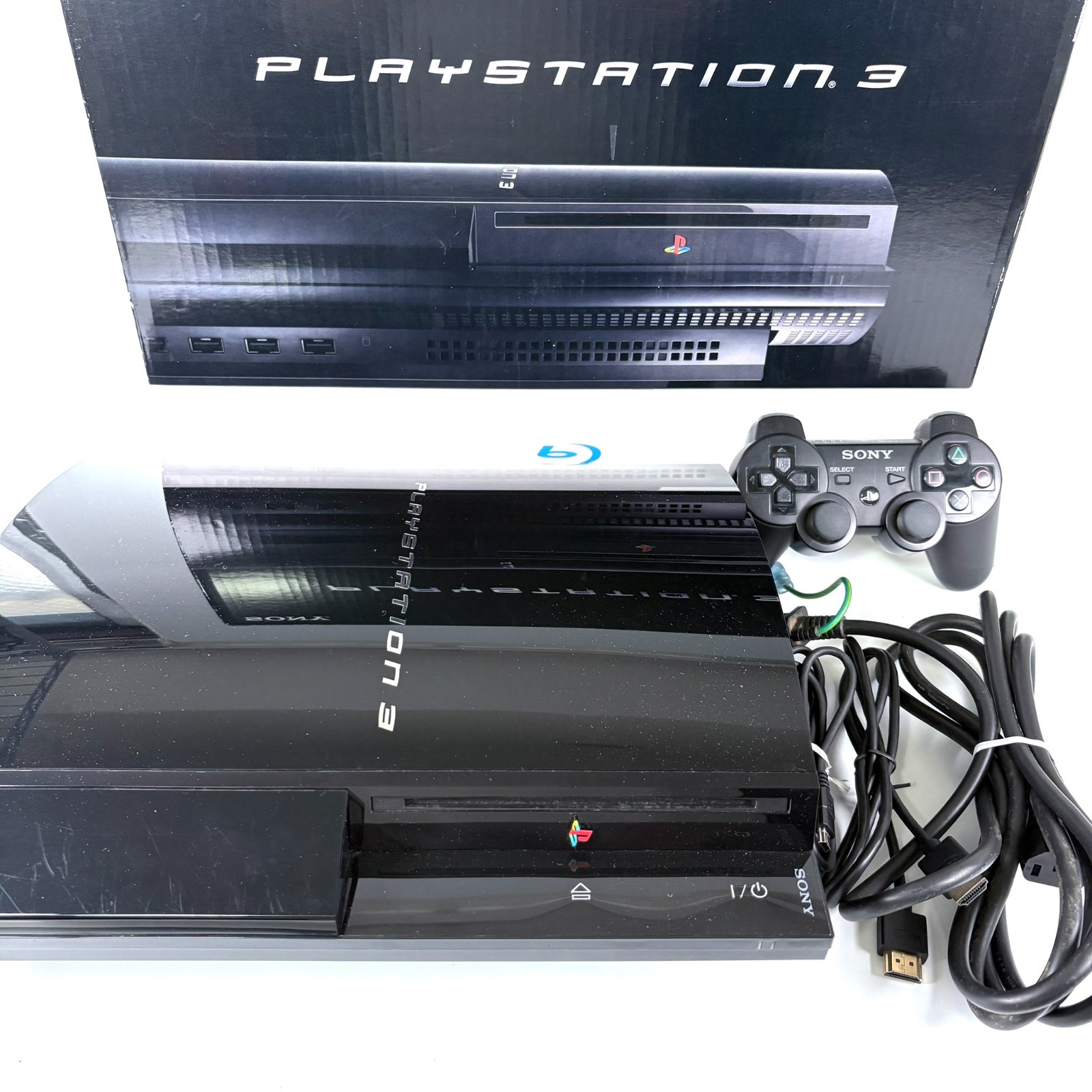 Sony PlayStation 3 PS3 CECHB00 20GB First Model Console PS1 PS2 PS3 Game Play