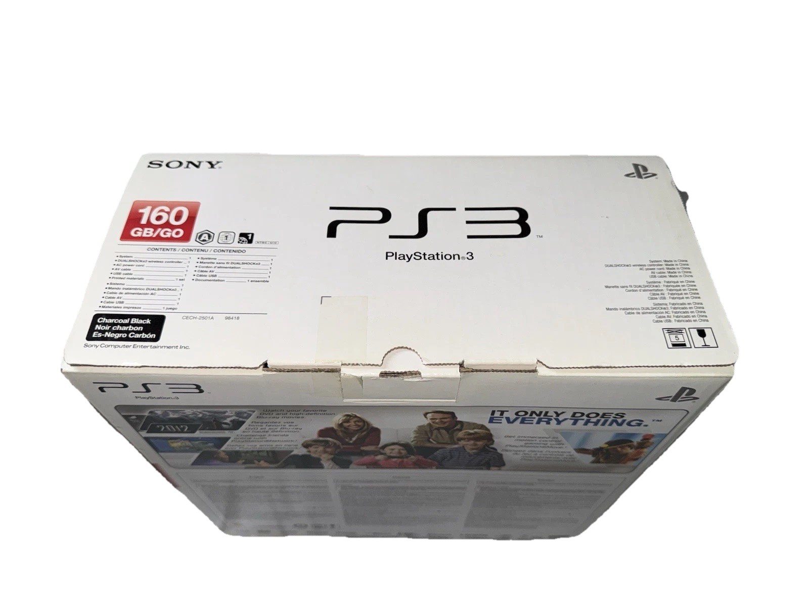 PlayStation 3 PS3 Slim 160GB Console CECH-2501A Completed In box CIB. TESTED!!