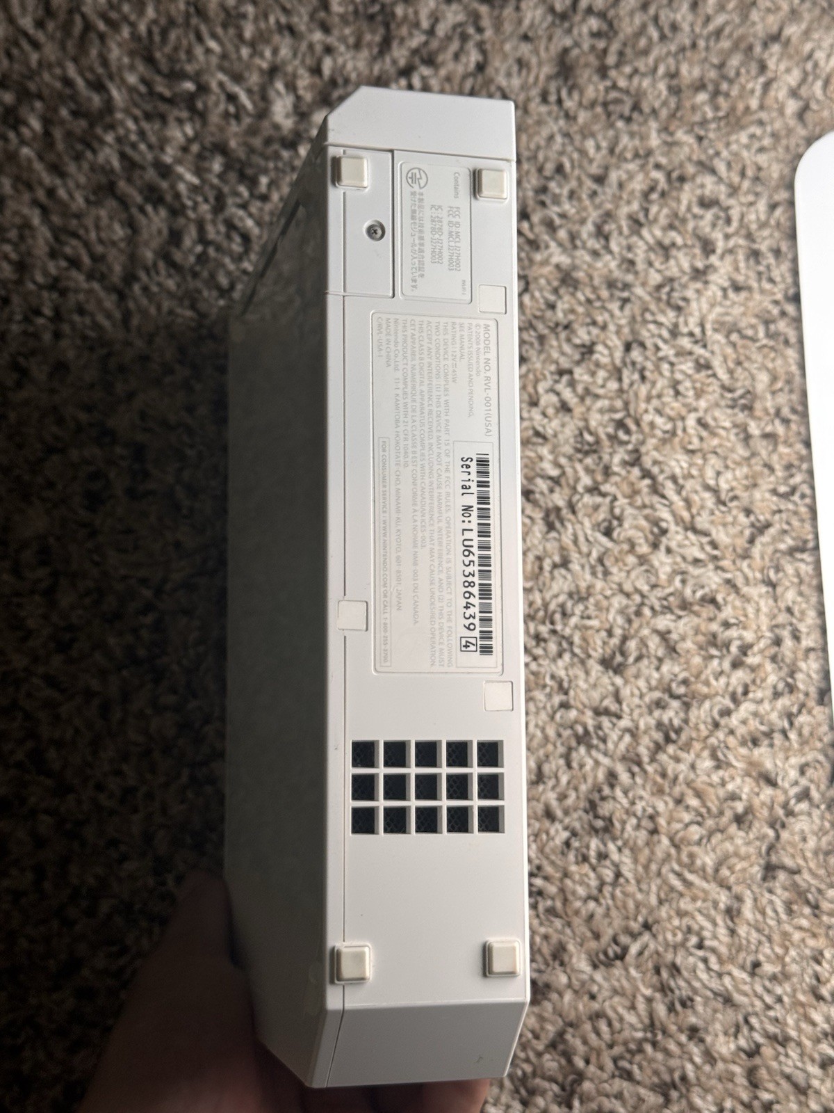 Nintendo Wii RVL-001 512 MB Home Console – White