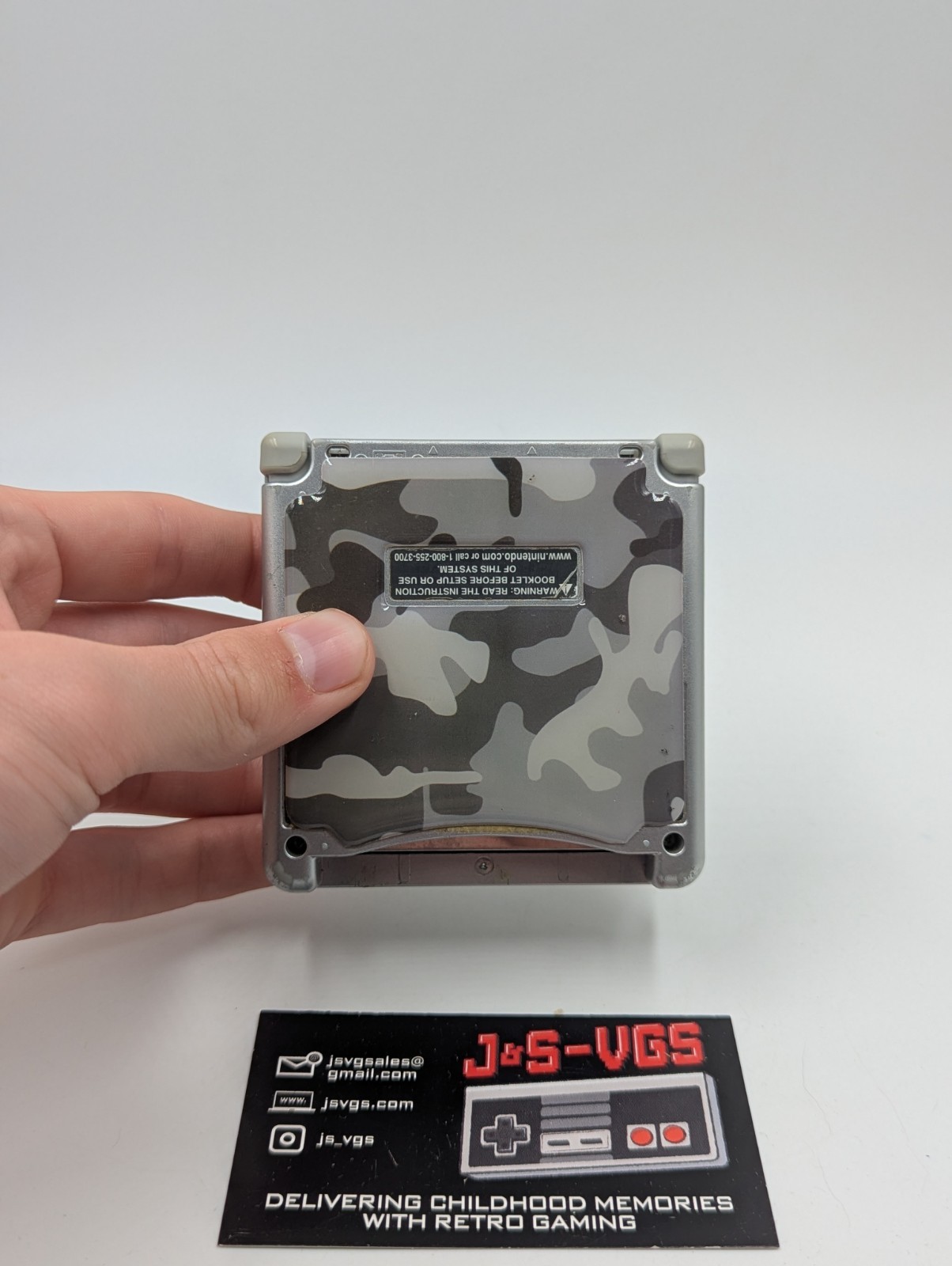 Nintendo Game Boy Advance SP Platinum Silver CIB