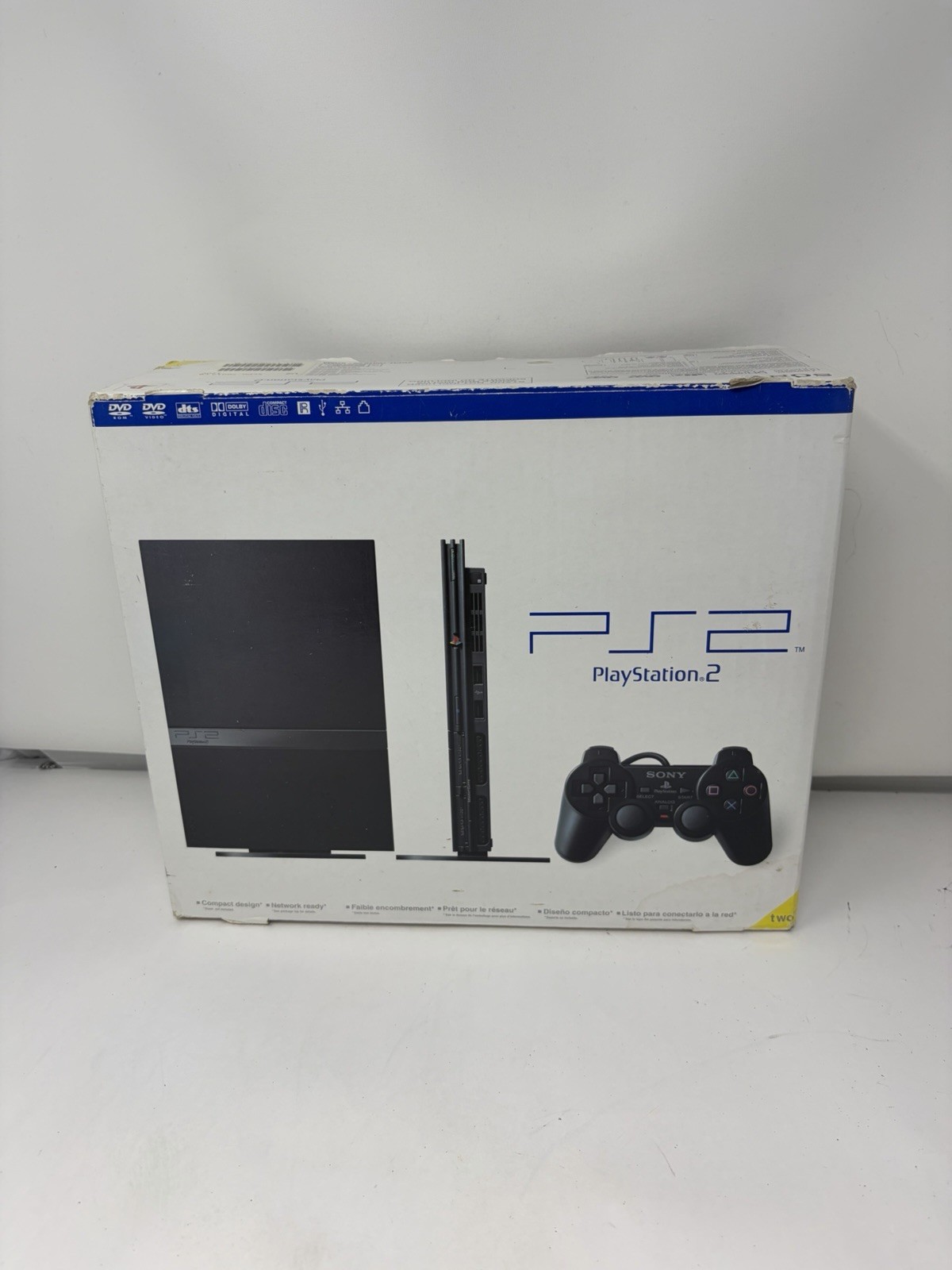Sony PlayStation 2 Slim Line Version 1 Console – Charcoal Black (SCPH-70012)