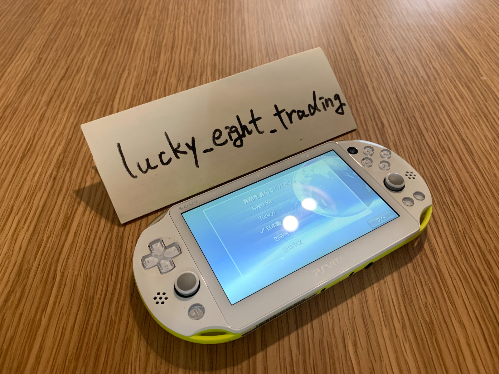 PS Vita Lime Green White PCH 2000 ZA13 Console only PSV Slim [H]