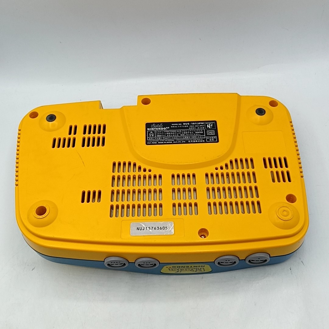 Nintendo 64 Pikachu Blue / Yellow Console Set Region Free NTSC-J NTSC-U/C