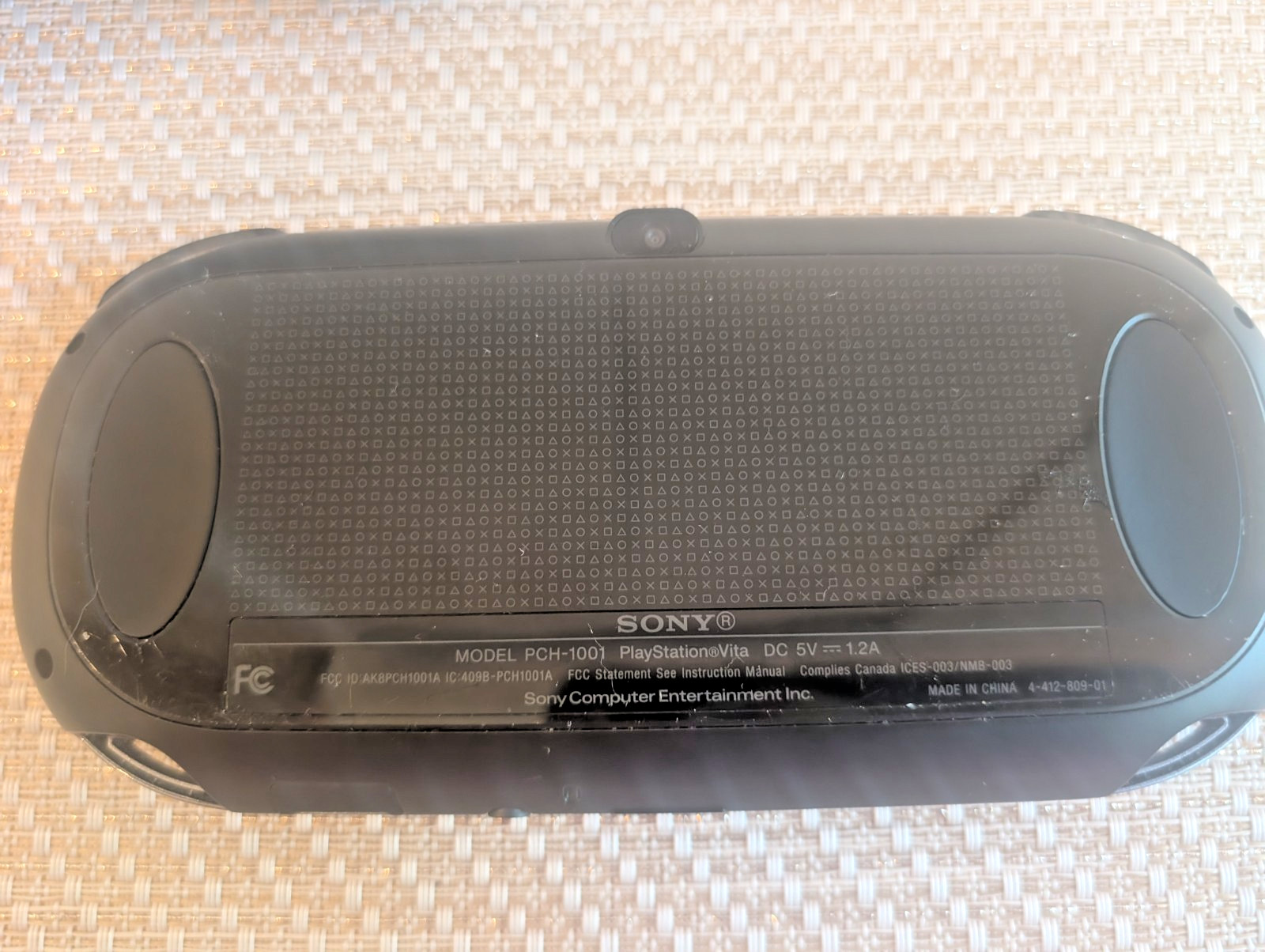 Working Black Sony PlayStation Vita PCH-1001 W/ Charger US (Tested)