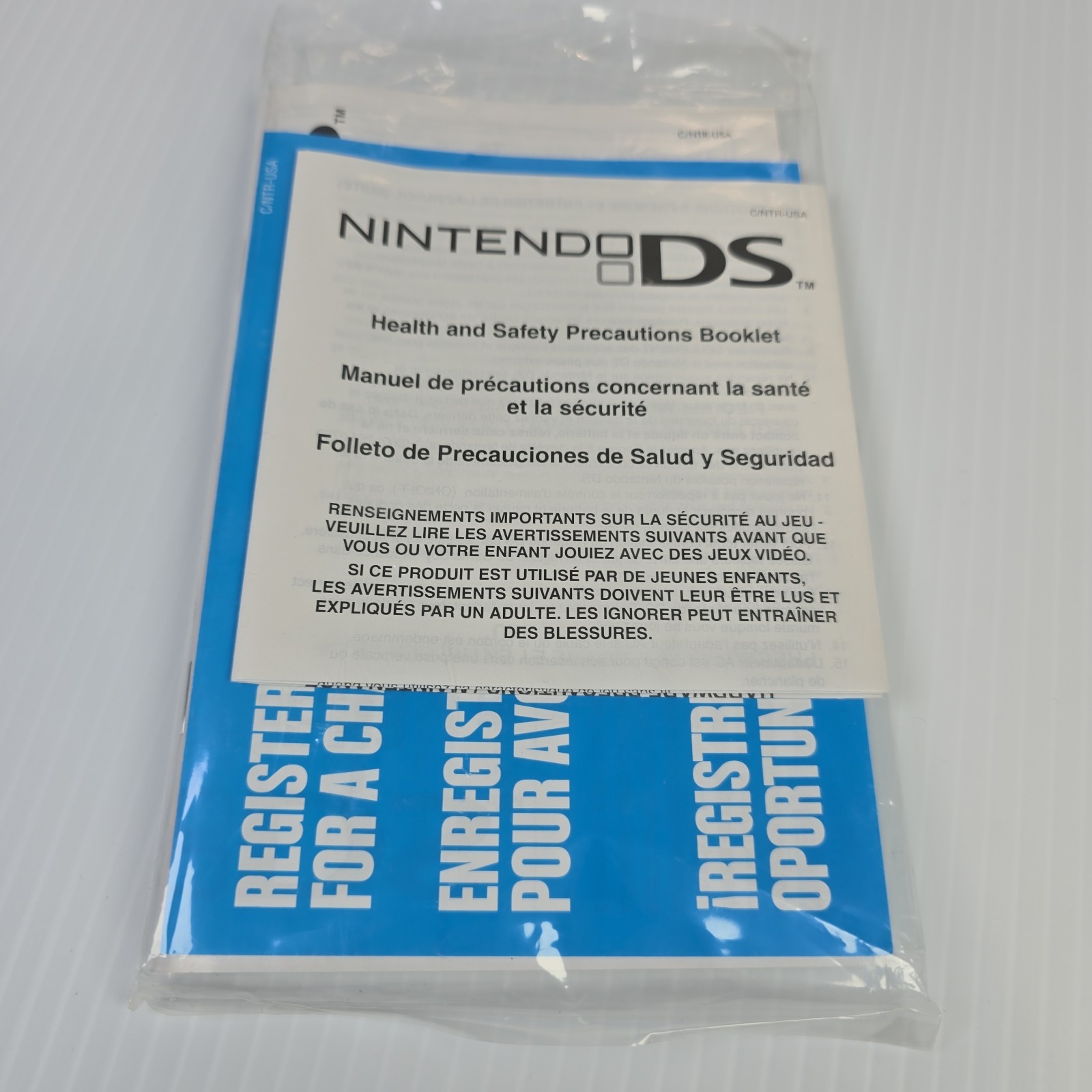Nintendo DS Original NTR-001 Titanium Silver Handheld System CIB Tested