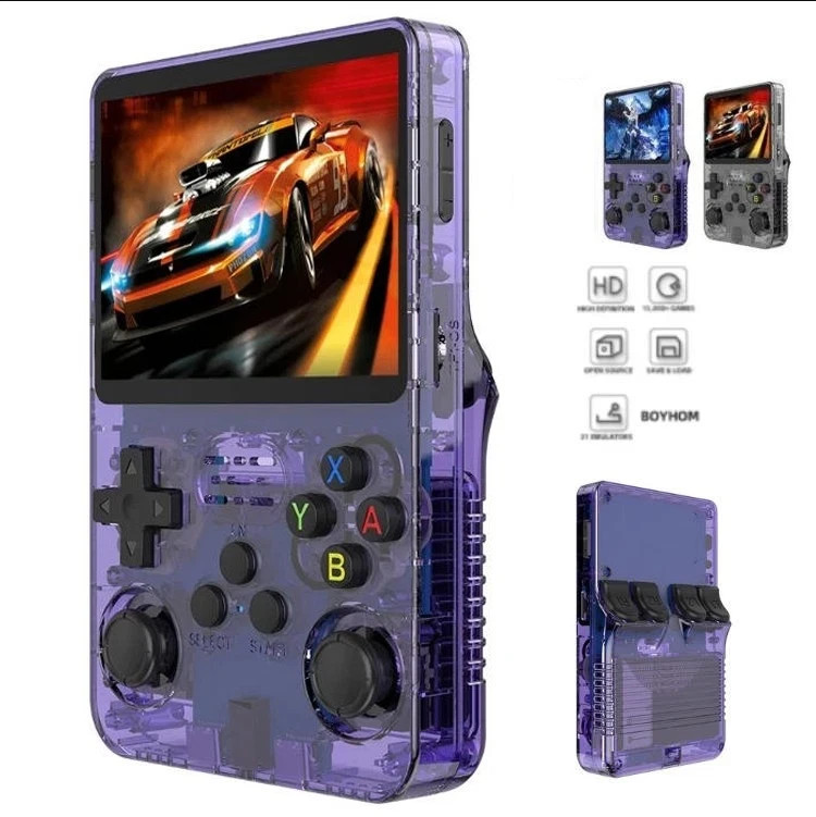 R36S R40S PRO Handheld Console 3.5 Inch IPS Screen Open Source Linux Portable