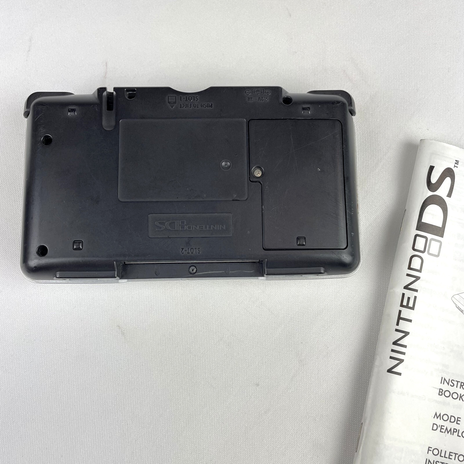 Nintendo DS Original NTR-001 Console Titanium NDS468 & Charger – Tested Works