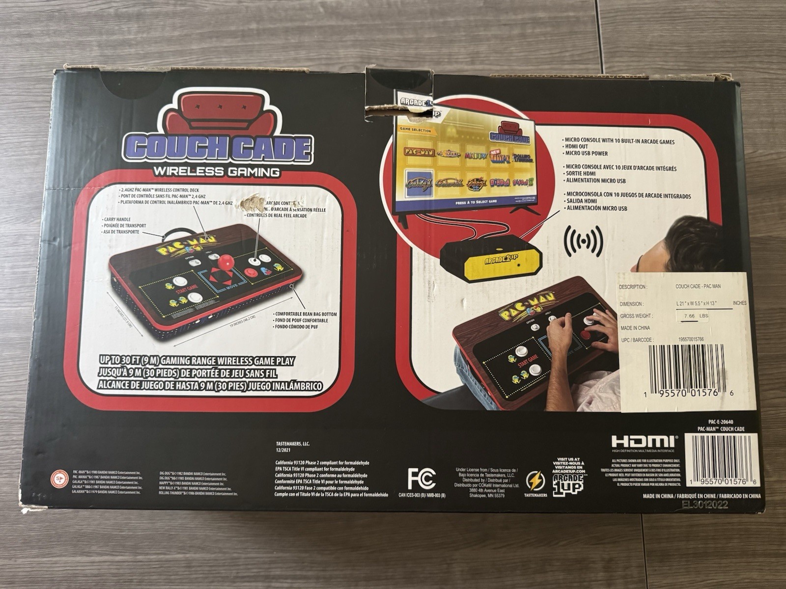 Arcade1up PAC-E-20640 Home Console Couch Cade
