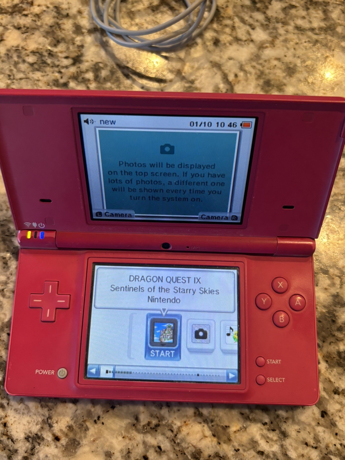 Nintendo DSi Console Pink Hot Model TWL-001 with Charger, Pink Stylus & Game 🔥