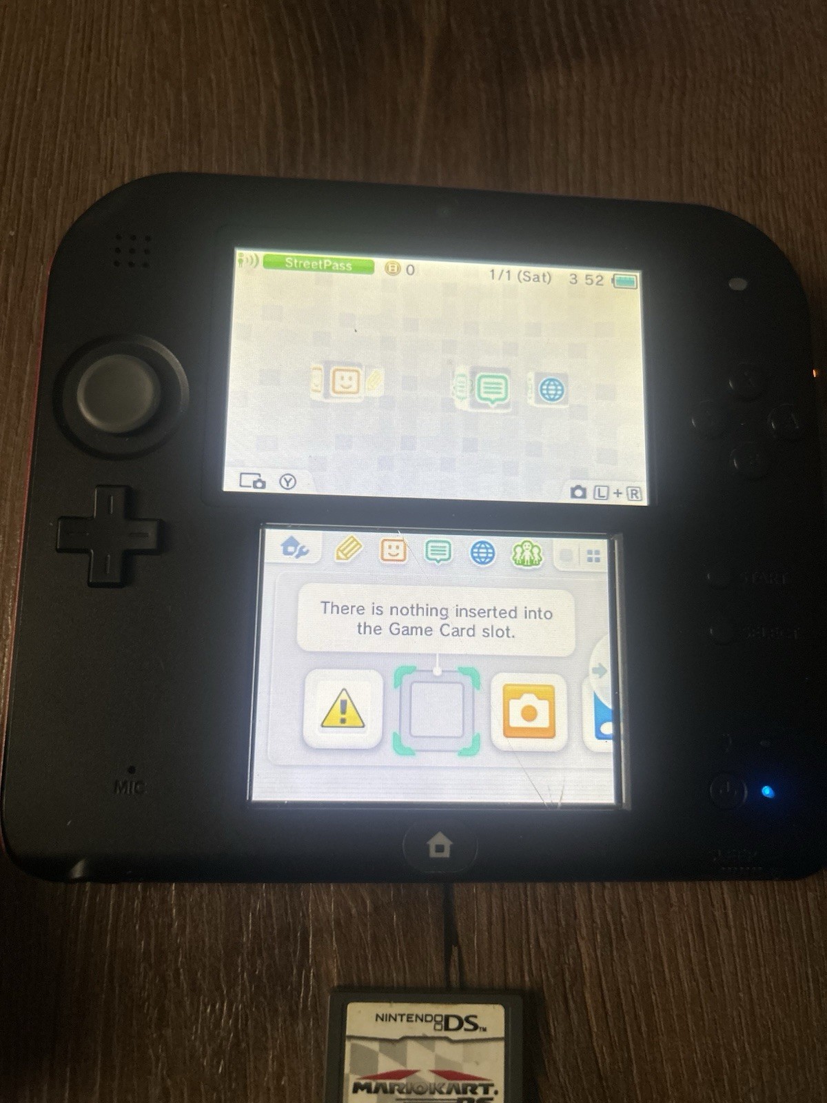 Nintendo 2ds Bundle Black And Red Testing &working (read Description)