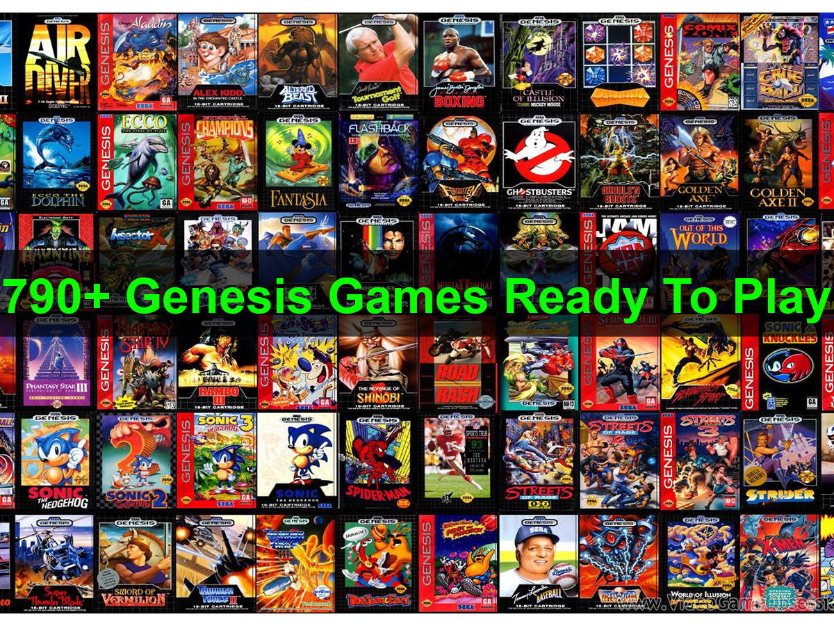 Sega Genesis Mini Loaded With EVERY Genesis Game – (790+ Games!) – Authentic