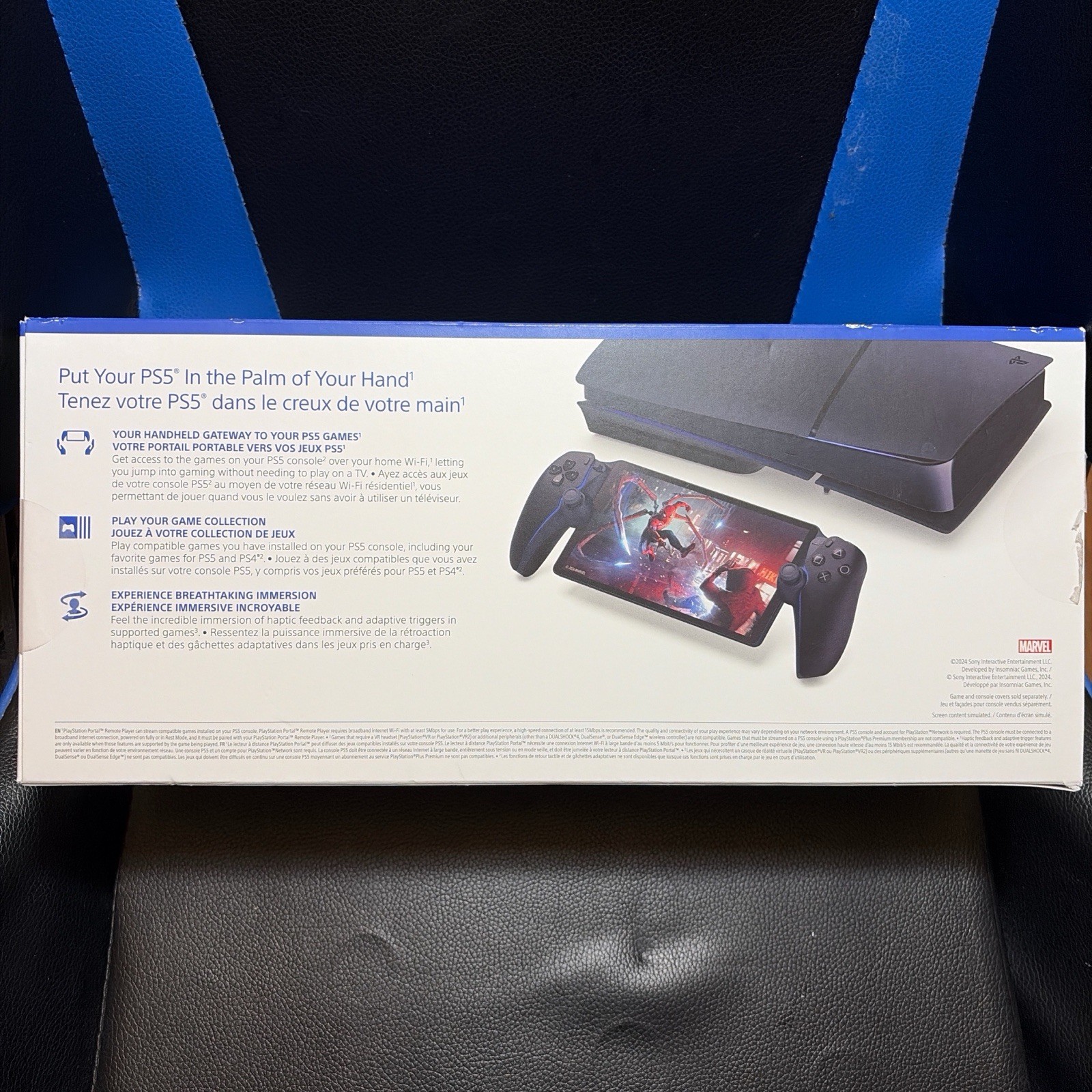 Sony PlayStation Portal Remote Player PS5 Midnight Black Haptic Wi-Fi CFI-Y1001