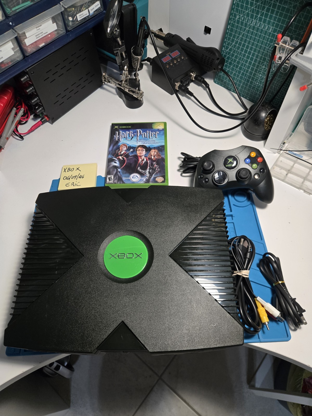 Microsoft Xbox OMG console Completely Cleaned with 1 Game and 1 Controller.