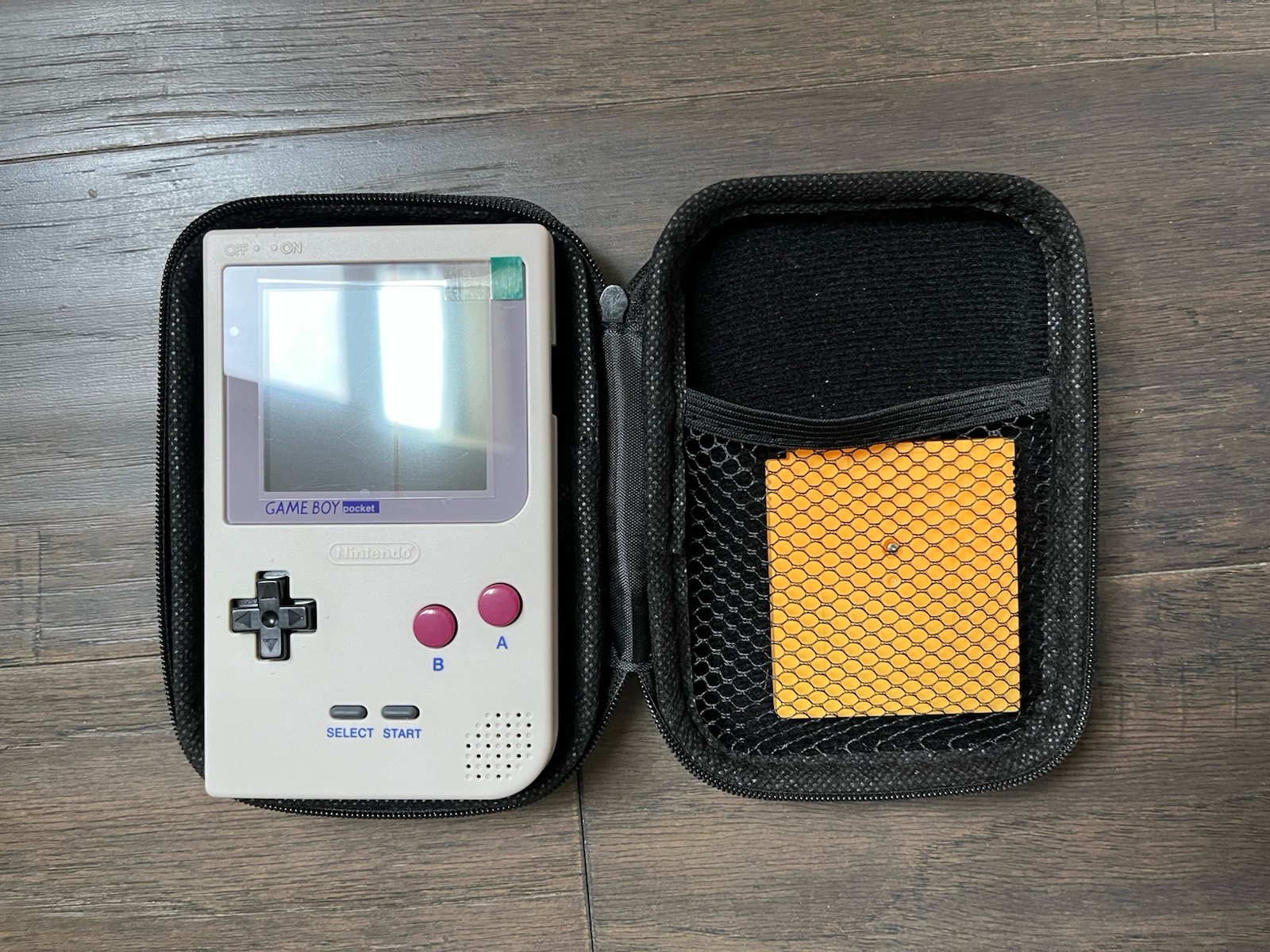 Nintendo Gameboy Pocket GBP Backlight IPS Screen and Glass Lens W/ Bag – Grey