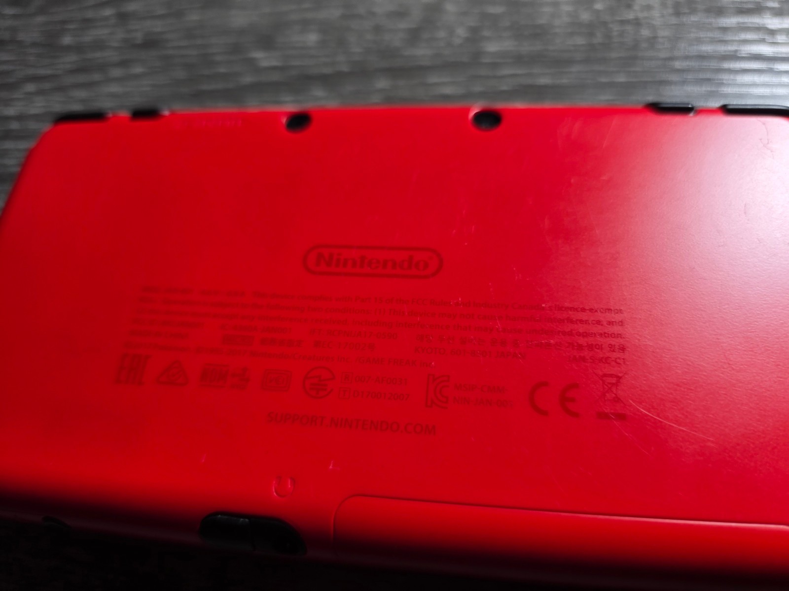 Nintendo 2DS XL Pokeball Edition System Console AS-IS FOR PARTS OR REPAIR