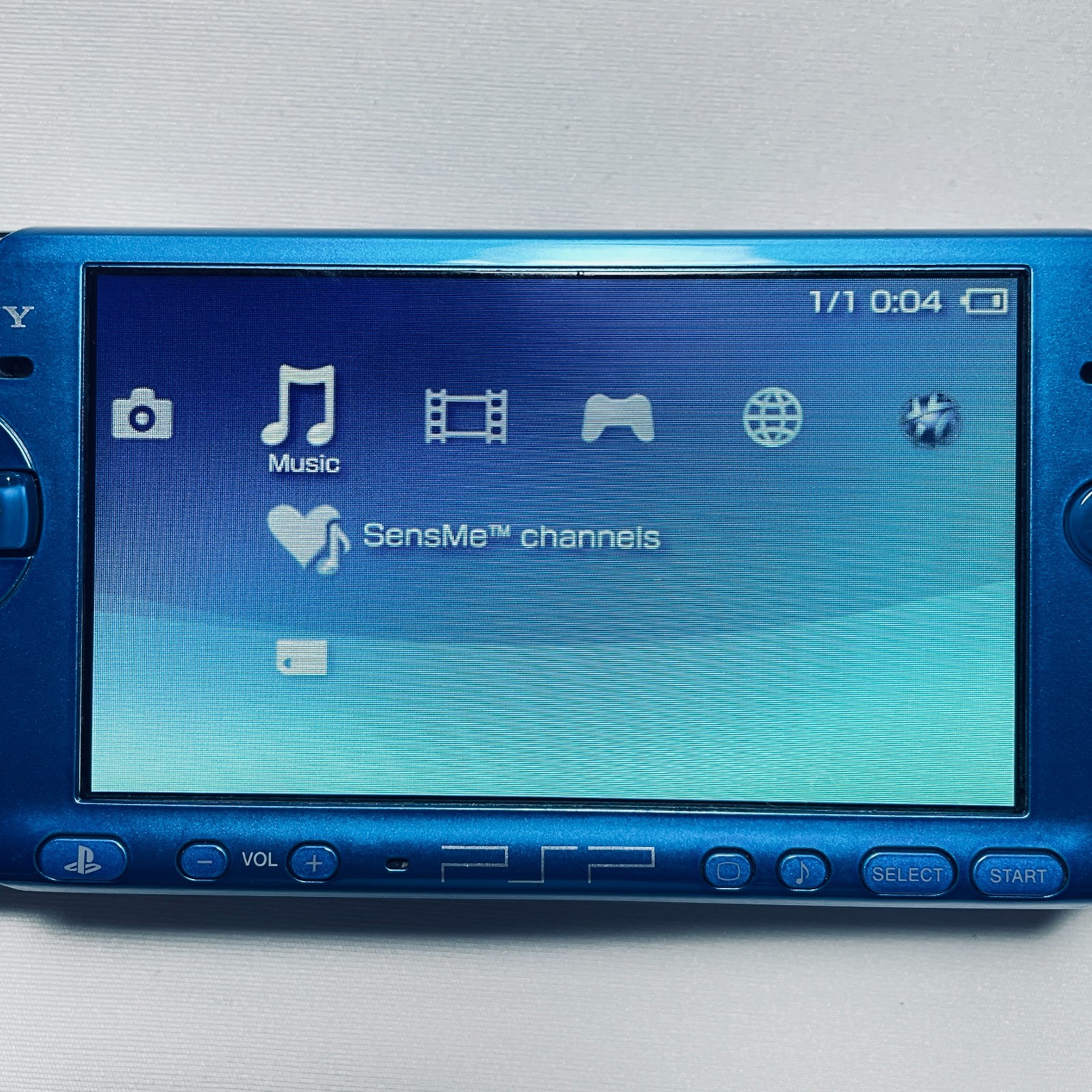 Sony PlayStation Portable PSP-3000 Vibrant Blue Console Japan Working Tested #14