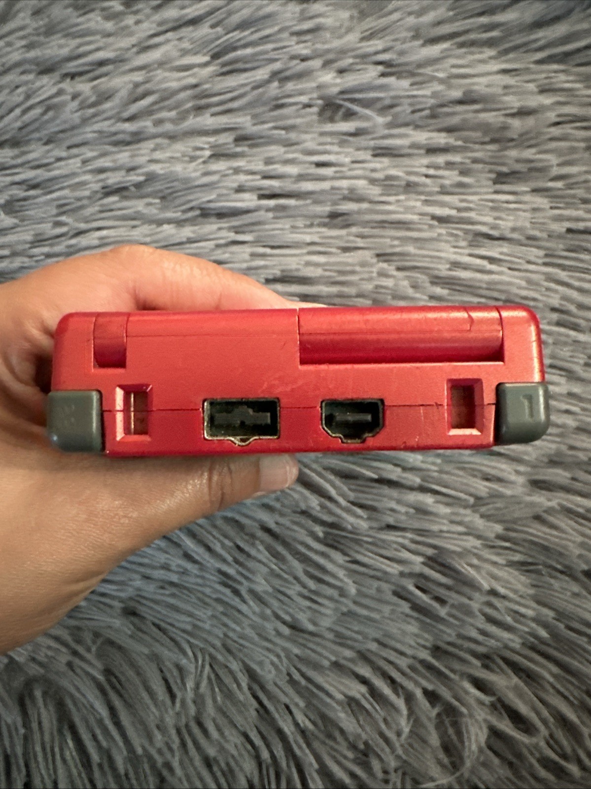Nintendo Game Boy Advance SP Handheld System – Flame Red For Parts
