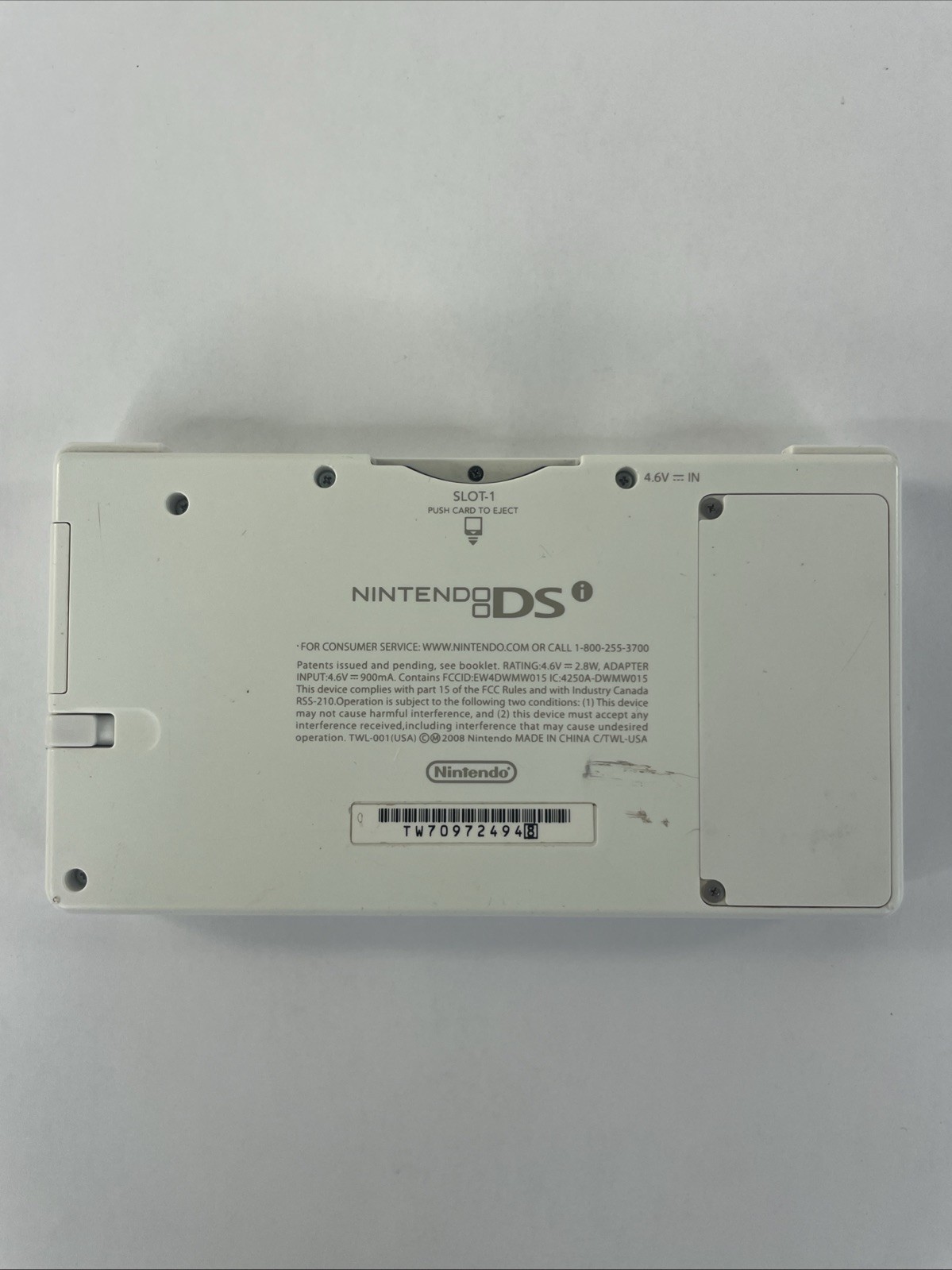 Nintendo DSi Launch Edition White W Charger And 3D Printed Stand TESTED
