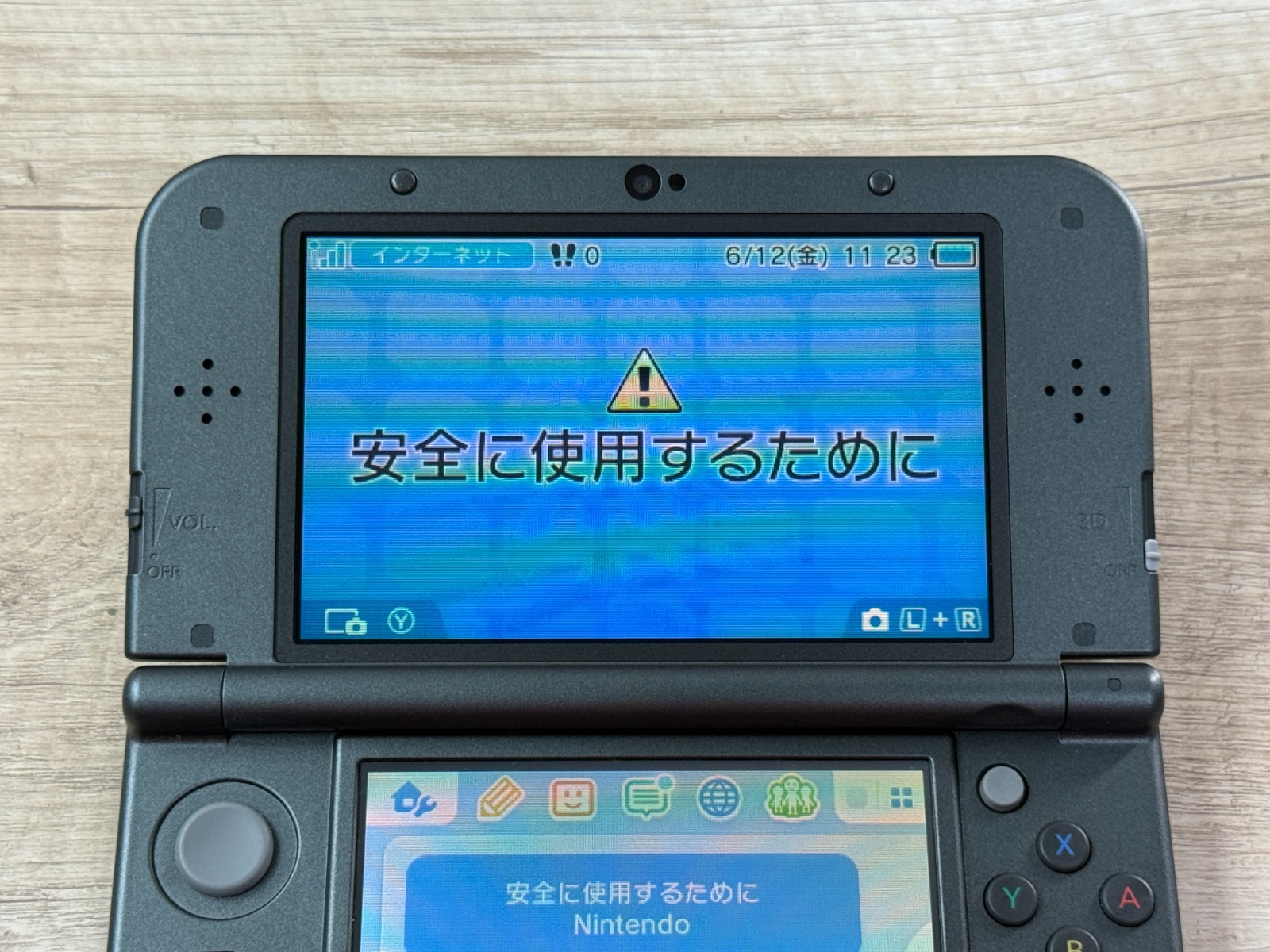 RANK B+IPS Nintendo New 3DS XL Metallic Black Console IPS Top Tested Japan D3477
