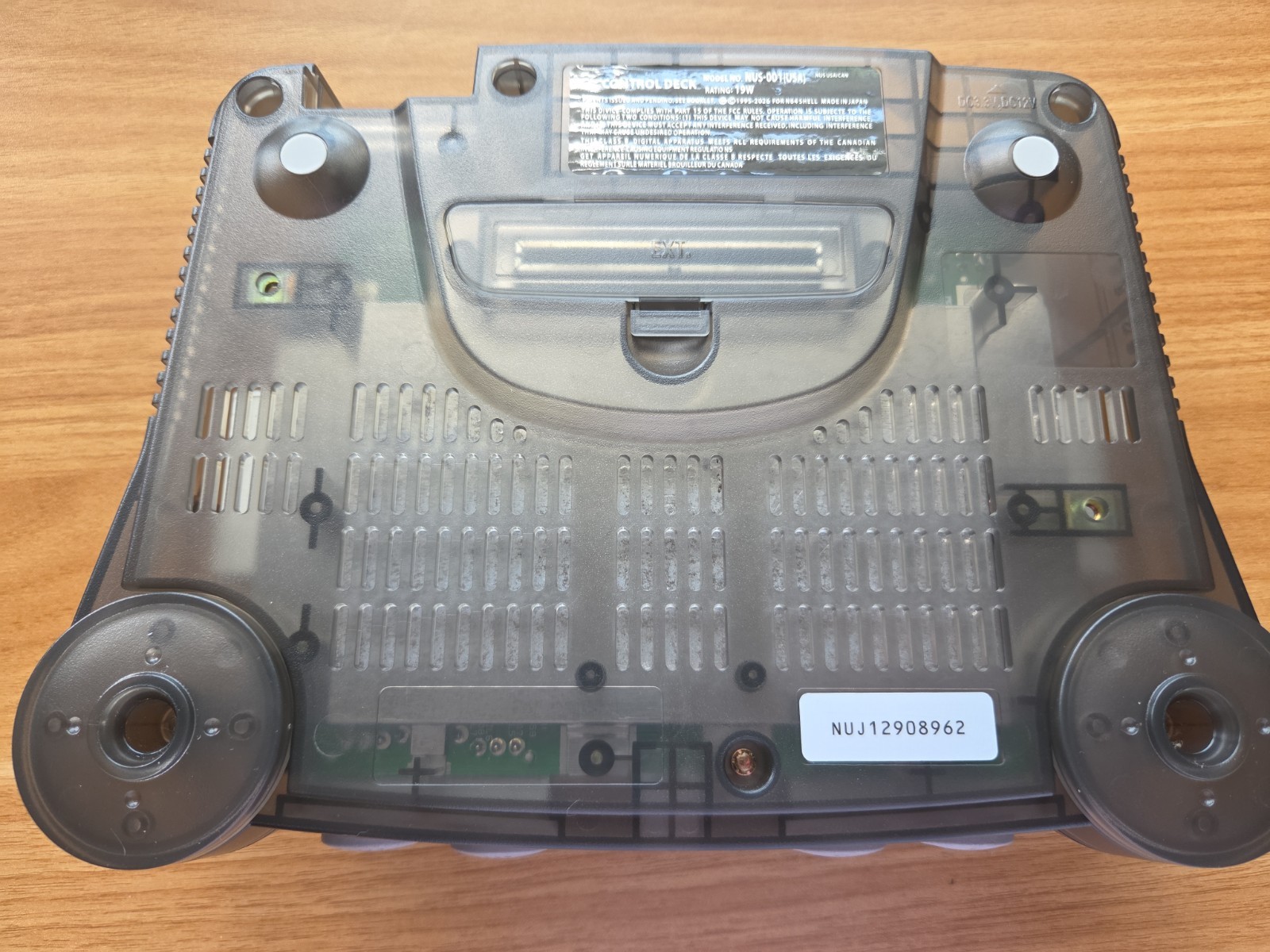 N64 Nintendo 64 clear Grey / Smoke Funtastic Console Re-Shelled Region Free