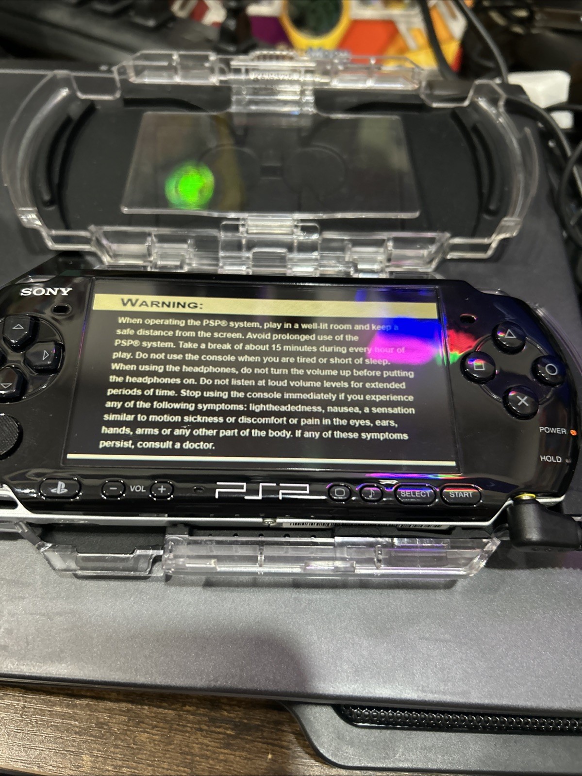 Sony PlayStation Portable PSP 3001 Black Handheld Game Console read before