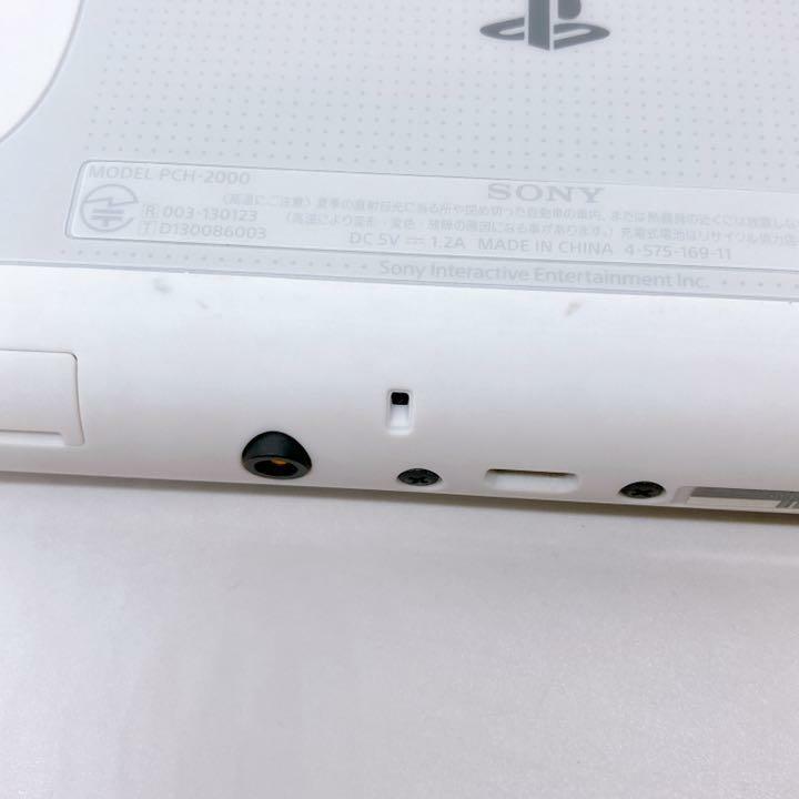 【Good】Sony PS Vita PCH-2000ZA22 Glacier White Wi-Fi Model Used with Box F/S