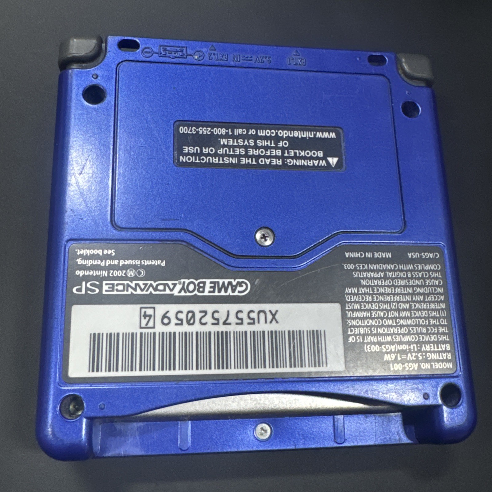 Nintendo Game Boy Advance SP Console – Cobalt Blue – Tested W/ Charger Clean