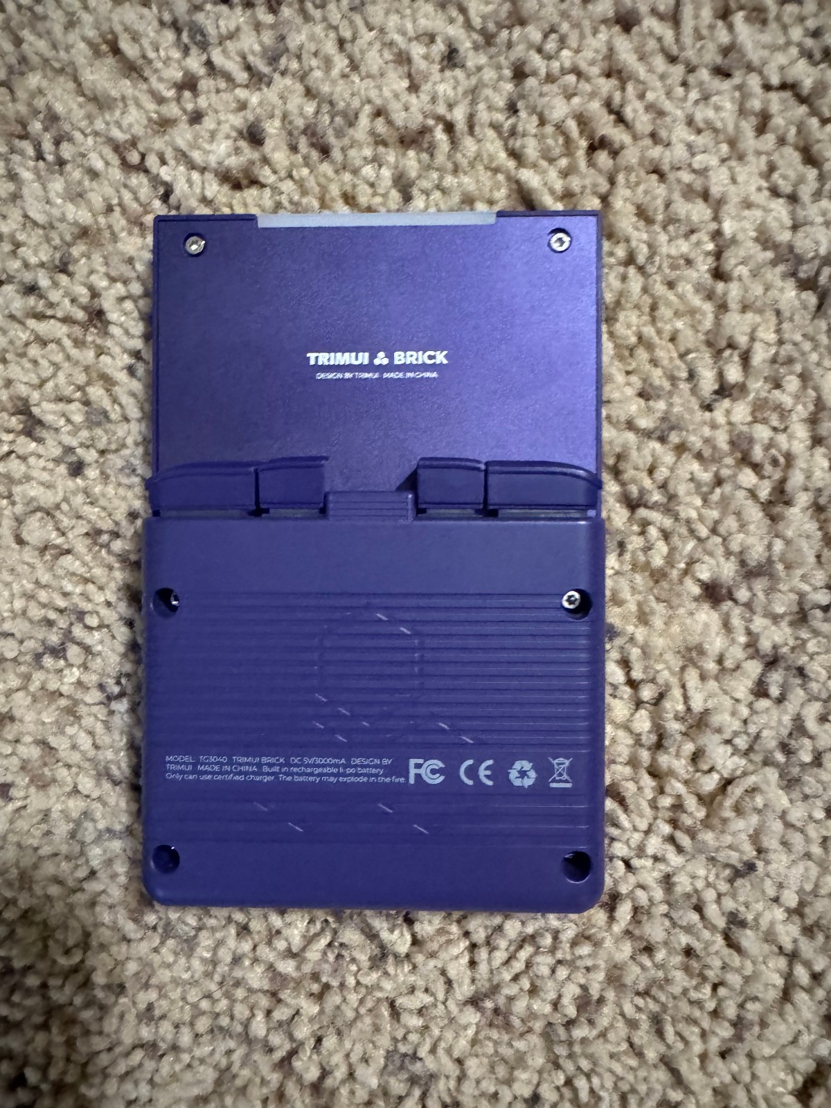 TRIMUI BRICK Handheld Retro Game Console Purple With 32GB Sandisk Micro SD Card