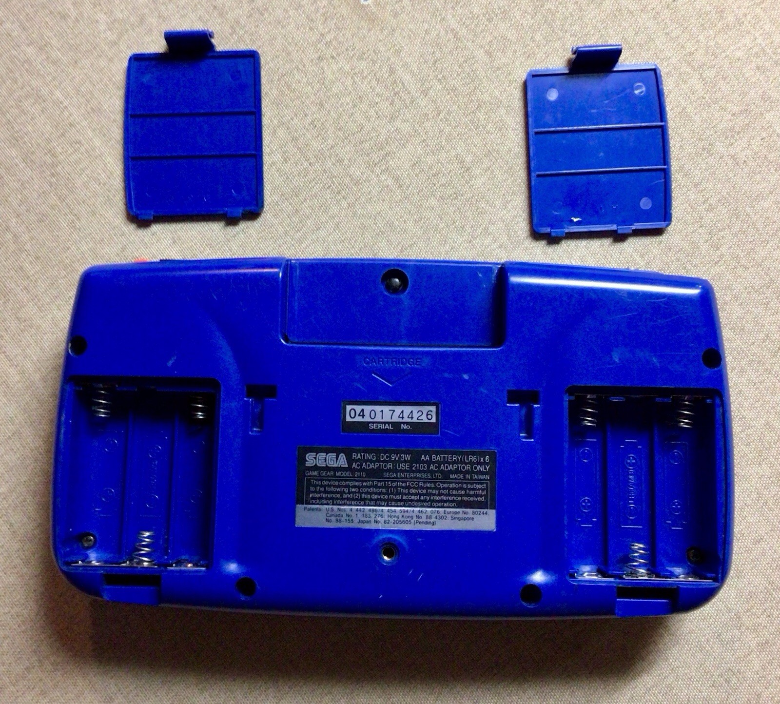 SEGA GameGear Combo, Portable System, PowerPack,Sonic 2 Game
