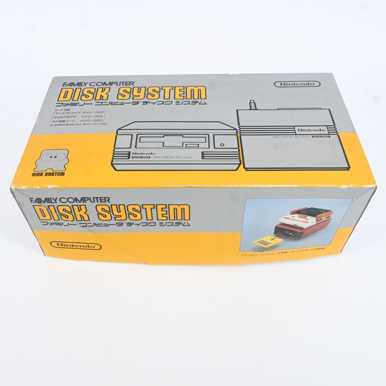 Nintendo Famicom Disk System HVC-022 HVC-023 RAM Adapter Complete CIB Untested