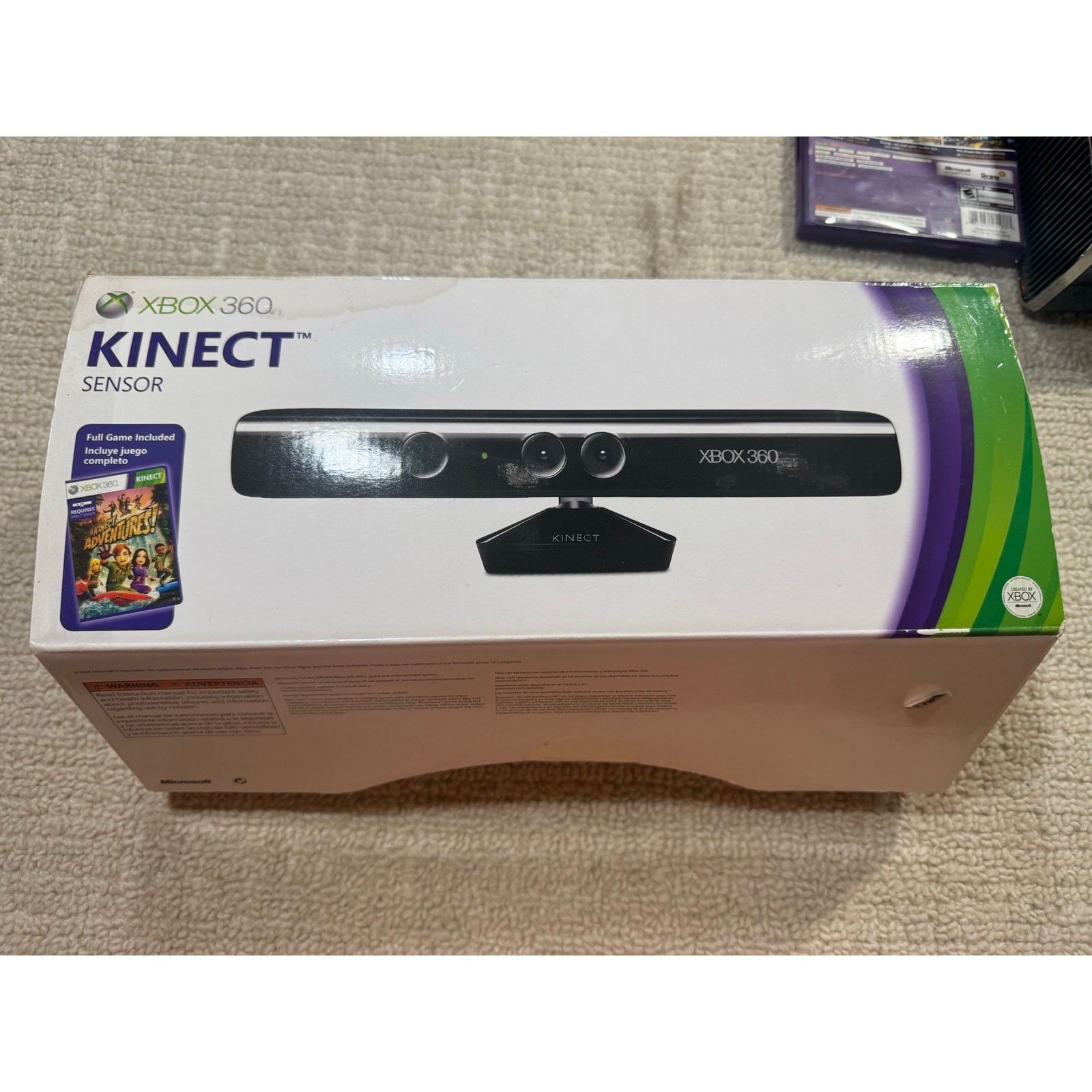 Halo 4 Xbox 360 Bundle – With Wireless Controllers, Kinect, Game. Tested – Works