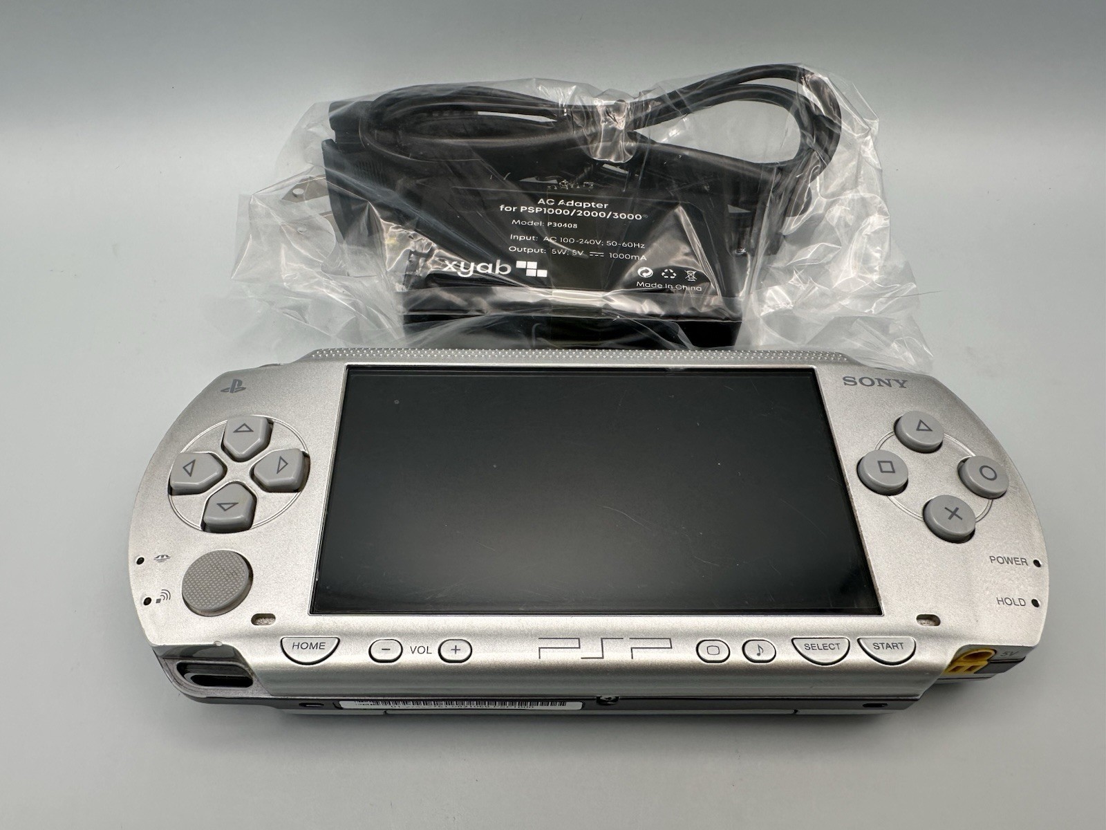 Sony PSP 1000 Silver Console Region Free JP Tested w/ new battery, charger