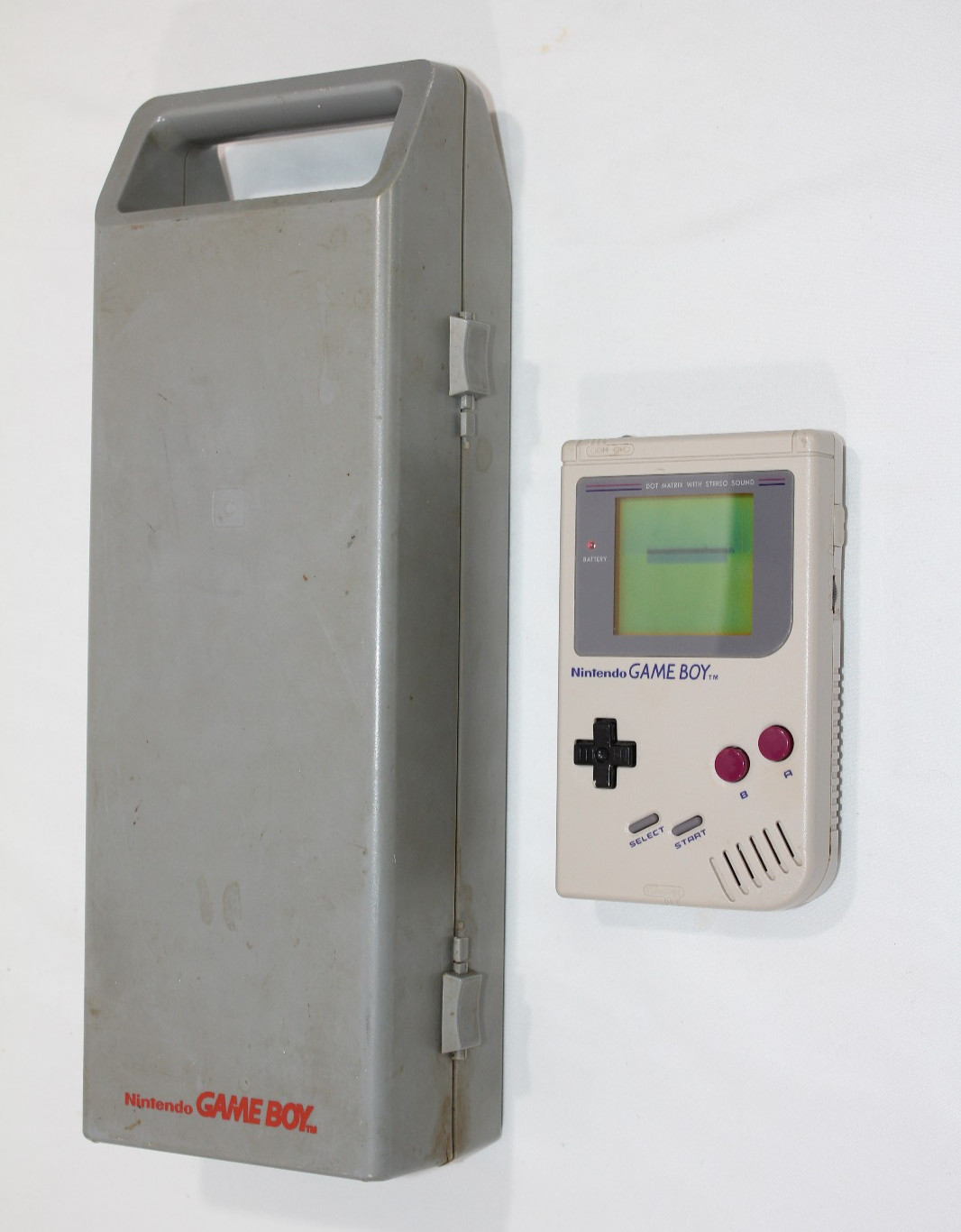 Original Nintendo Game Boy DMG-01 w/ Hard Shell Case Tested & Working