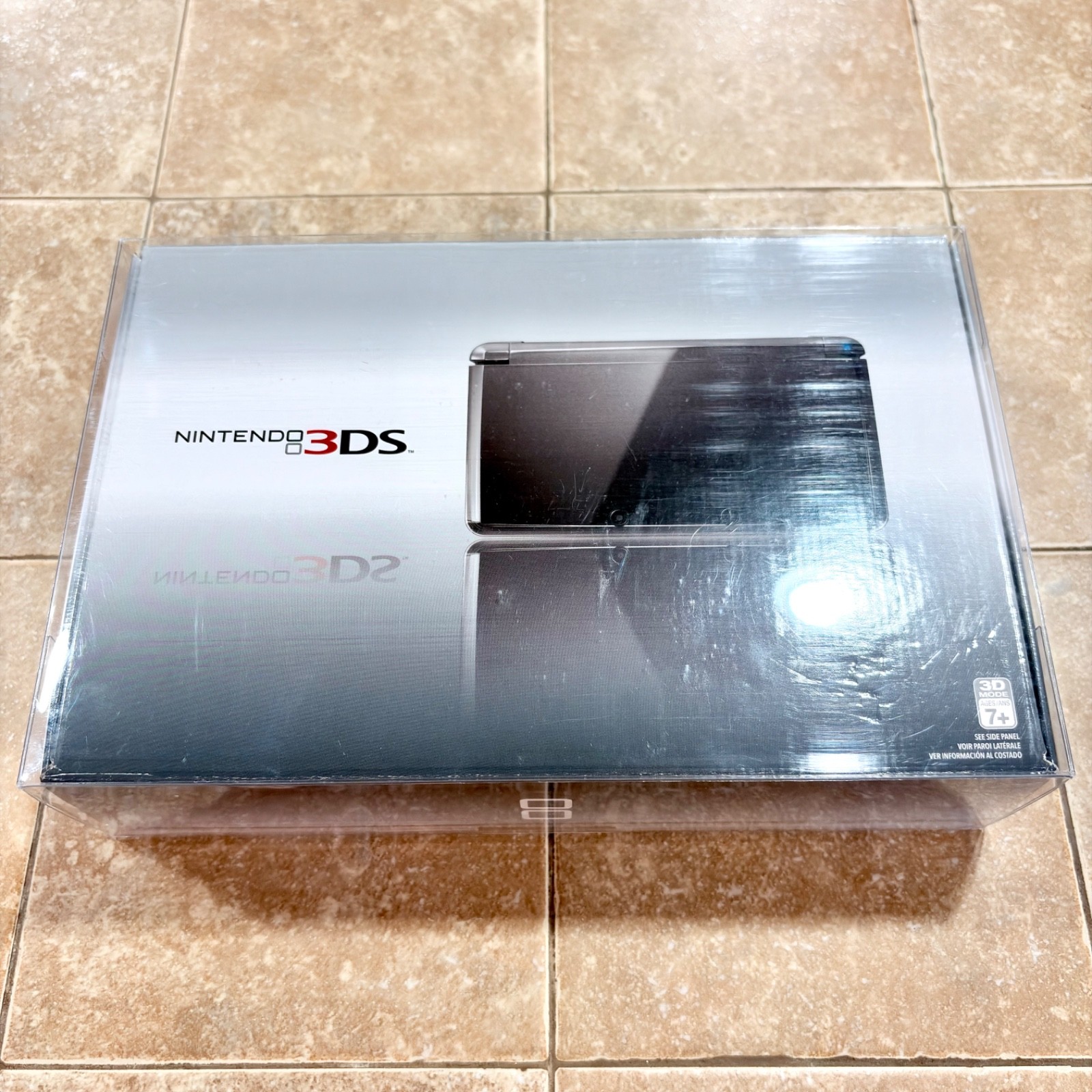Nintendo 3DS Cosmo Black Launch Edition Console CIB Clean System Complete MINTY