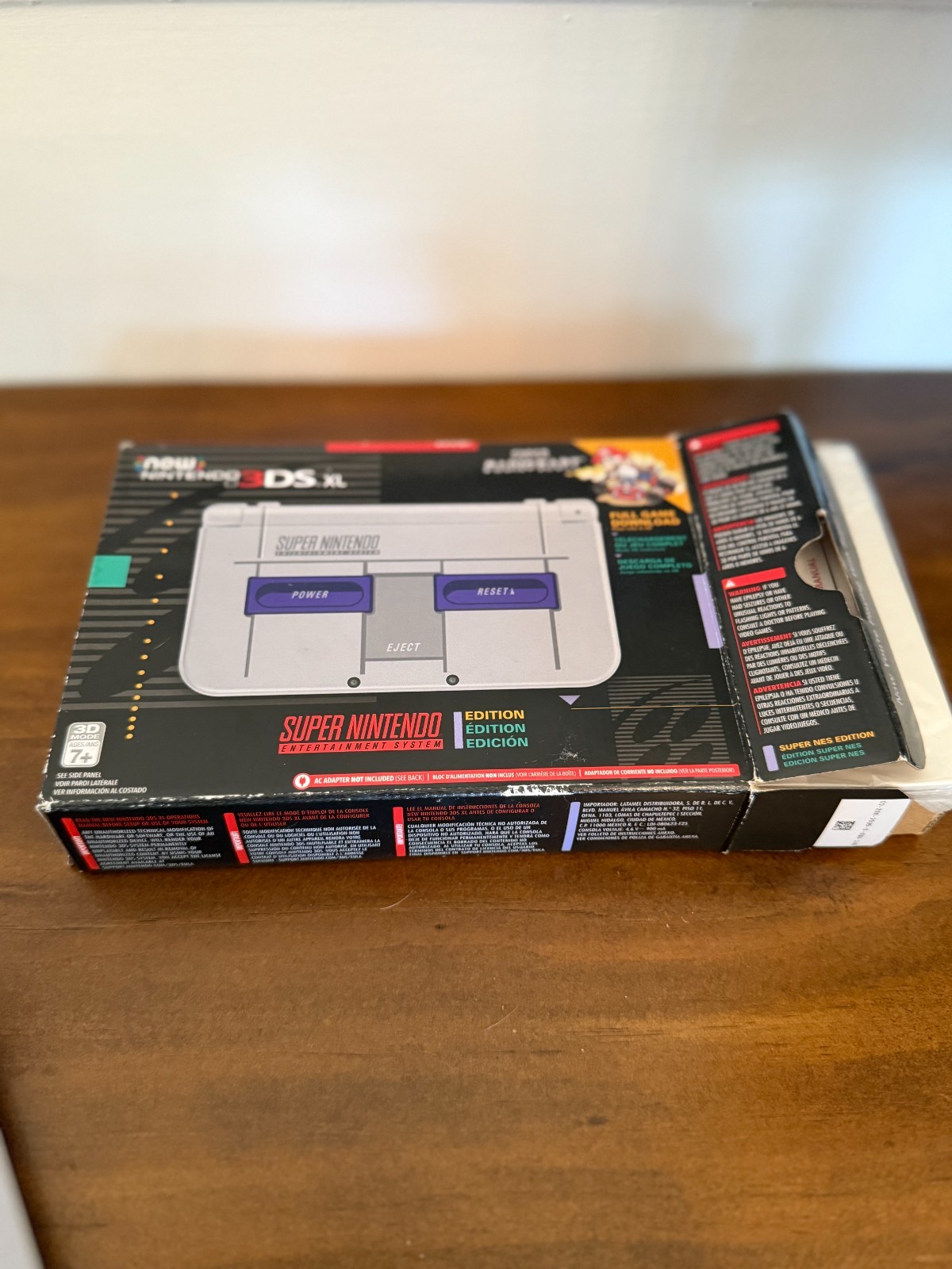 Nintendo 3DS XL SNES Edition Gray Purple w/ Box – Barely Used – NO STYLUS