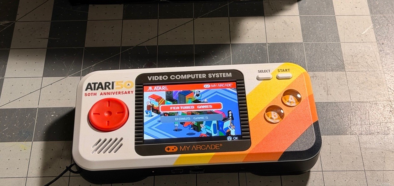 My Arcade Atari 50th Anniversary Pocket Player Pro Handheld Console, USB-C