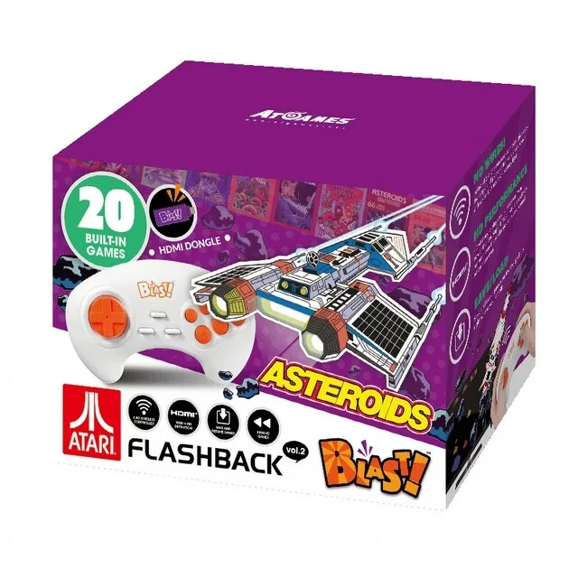 Atari Flashback Blast! Vol. 2 Asteroids Retro Gaming 20 Built in Games NEW