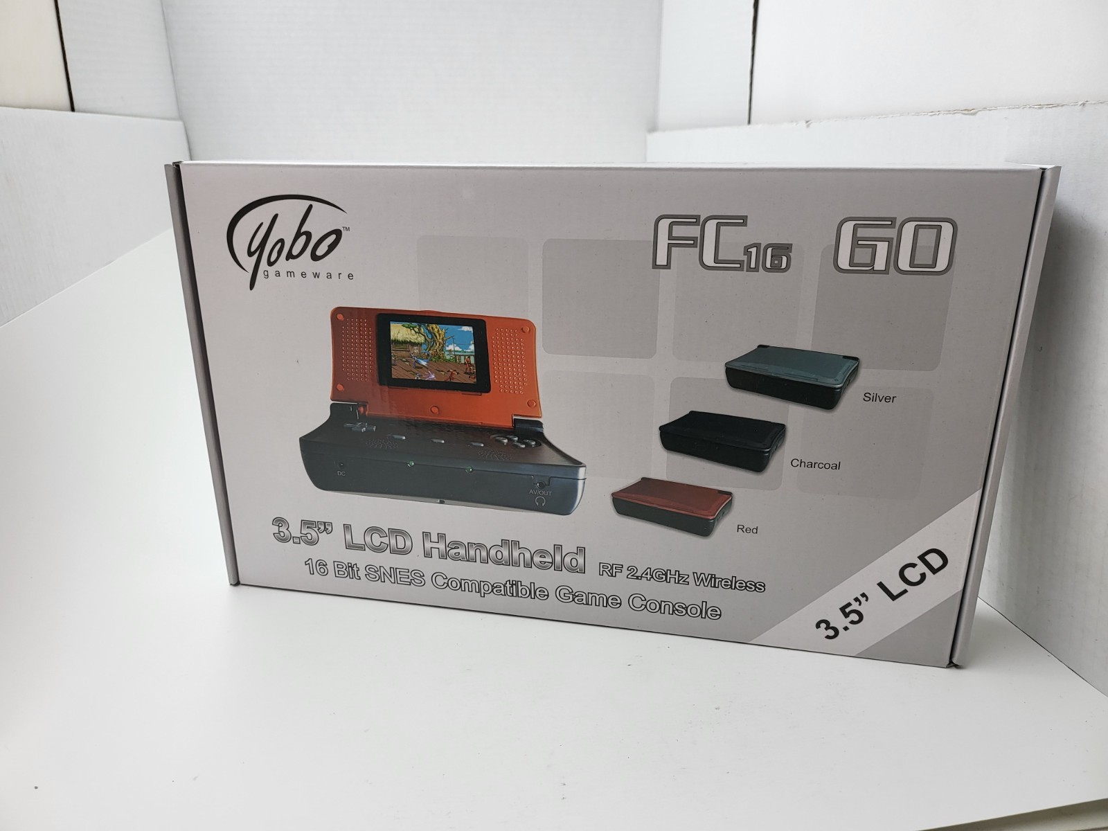 NEW RED YOBO FC16 GO Portable & Home SNES Console W/ 2 Wireless Controllers 39G