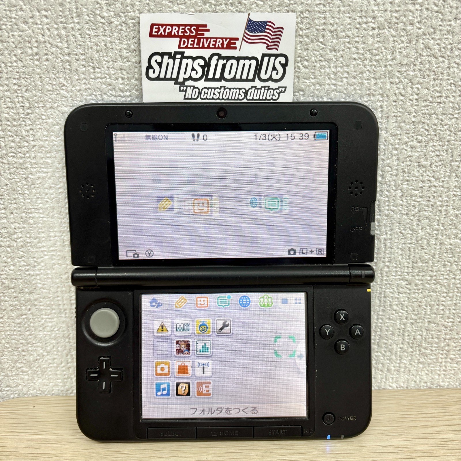 Nintendo 3DS / 3DS XL LL Region Free Console Used RANK A/B U.S Shipping F/S