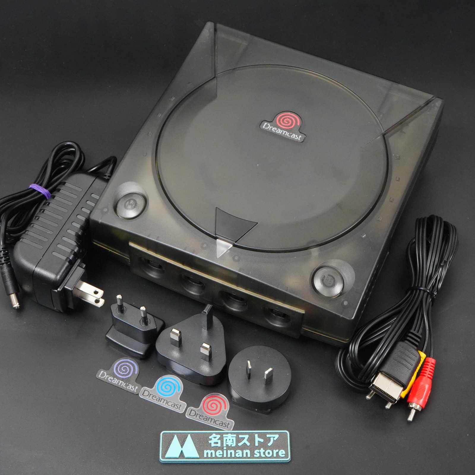 SEGA Dreamcast VA1 Console Translucent Black Shell, Power Supply MOD NTSC-J
