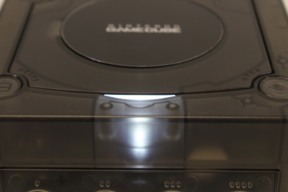 Nintendo Gamecube Console Clear Black & AC S-Video to HDMI NTSC-U/C DOL-001 GC
