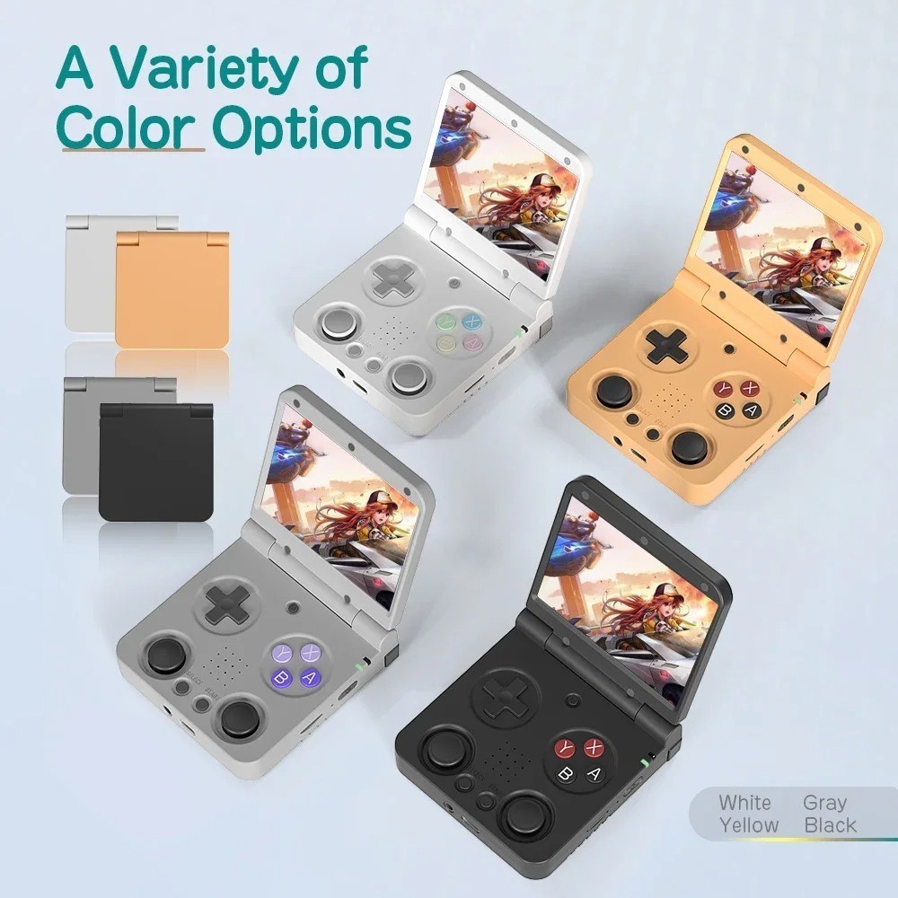 Miyoo Flip V2 Retro Handheld Game Console – Clamshell GBA SP Style – 64GB – WiFi