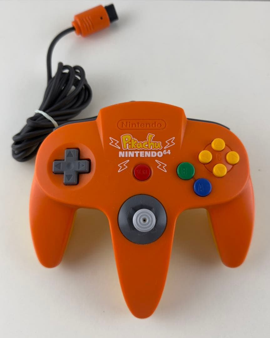 Nintendo 64 Pikachu Console System Boxed Pokemon Orange & Yellow Edition Used