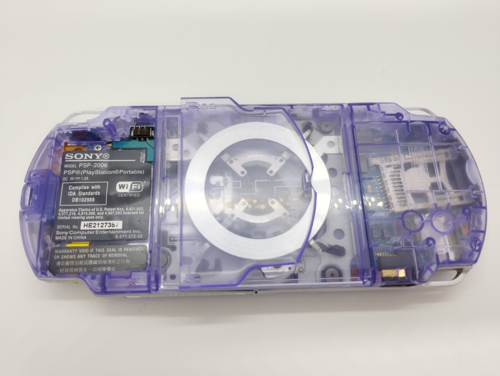 Sony PSP 2000 System w/ Charger Clear Purple color Region Free Import Custom