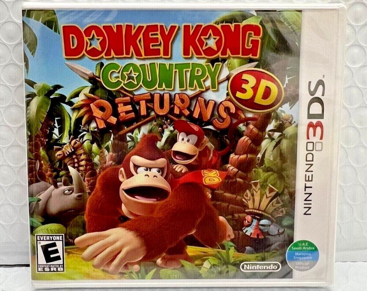 Donkey Kong Country Returns 3D – Nintendo 3DS – Brand New Factory Sealed!